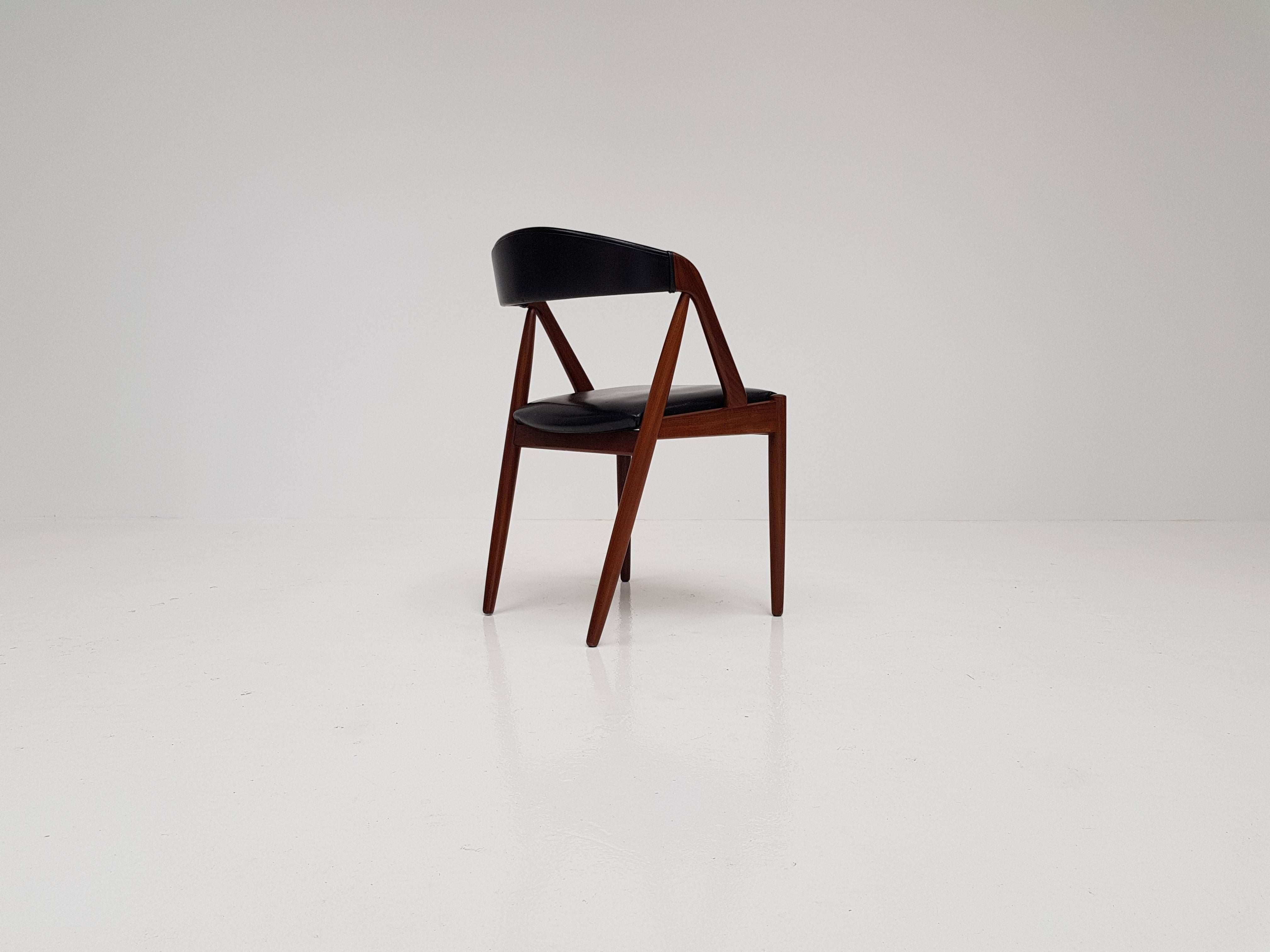 20th Century Kai Kristiansen Model 31 Teak 'A' Frame Chair for Schou Andersen, 1960s