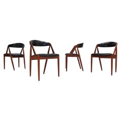 Kai Kristiansen Model 31 Teak 'a' Frame Chairs for Schou Andersen, 1960s