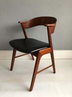 Kai Kristiansen Model 32 Dining Chairs, Teak and Leather, Set of 4