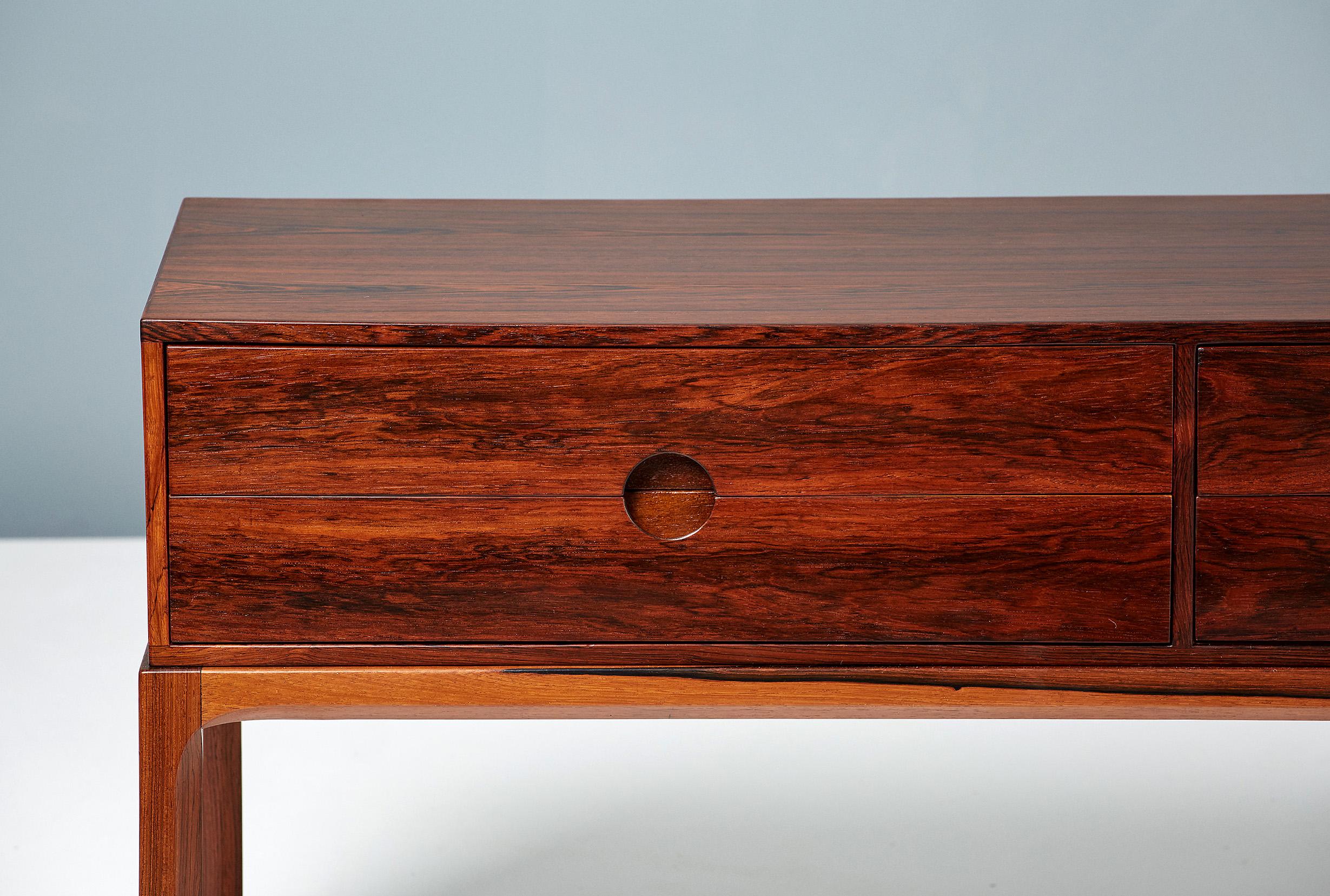 Scandinavian Modern Kai Kristiansen Model 384 Rosewood Chest, 1960s For Sale