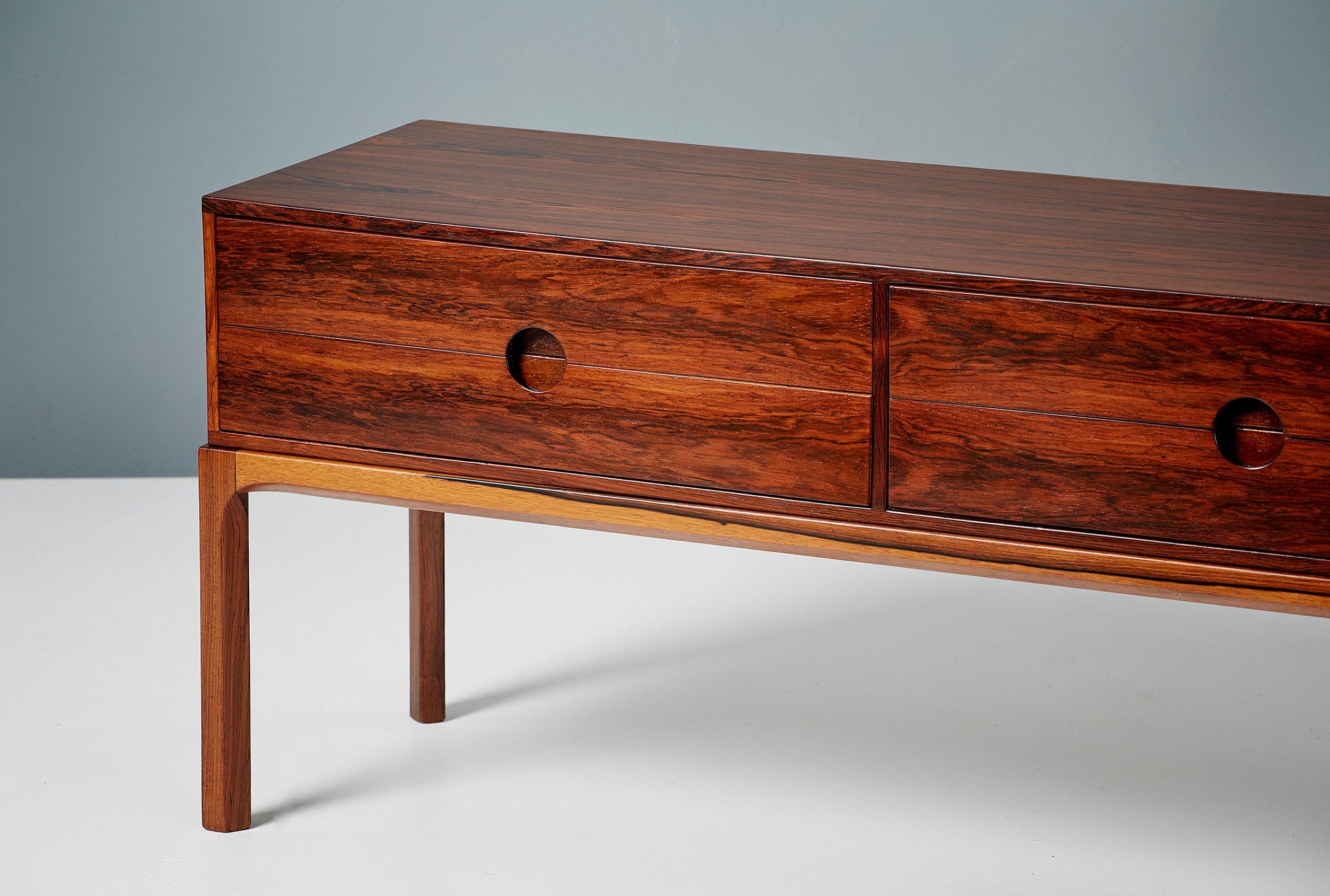 Metà XX secolo Cassapanca in palissandro Kai Kristiansen Model 384, anni '60 in vendita