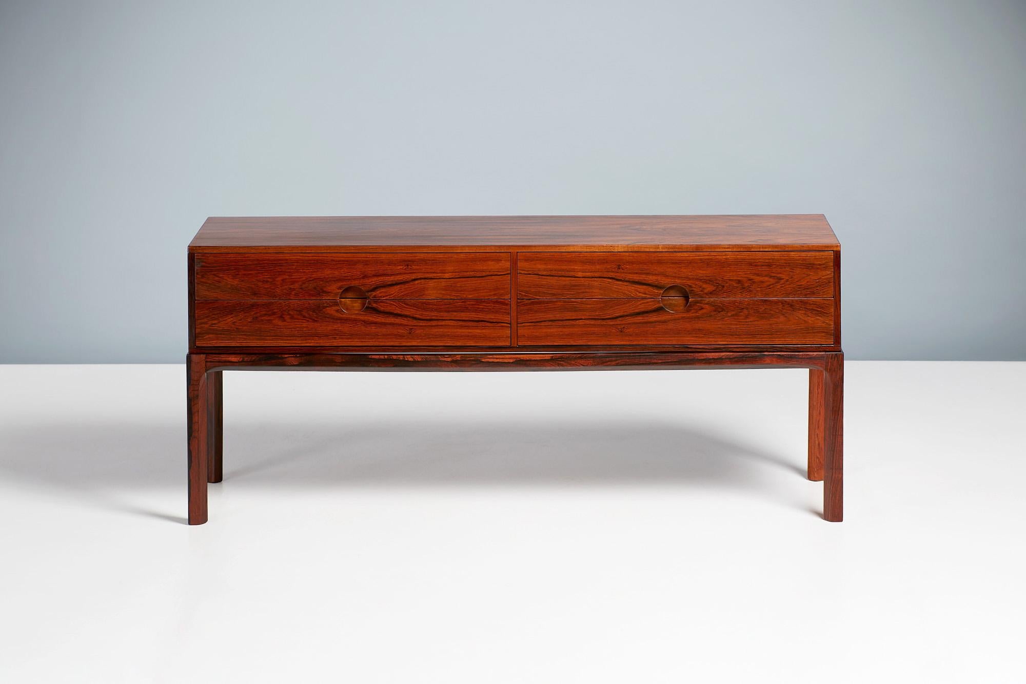 Scandinavian Modern Kai Kristiansen Model 394 Rosewood Chest, 1960s For Sale