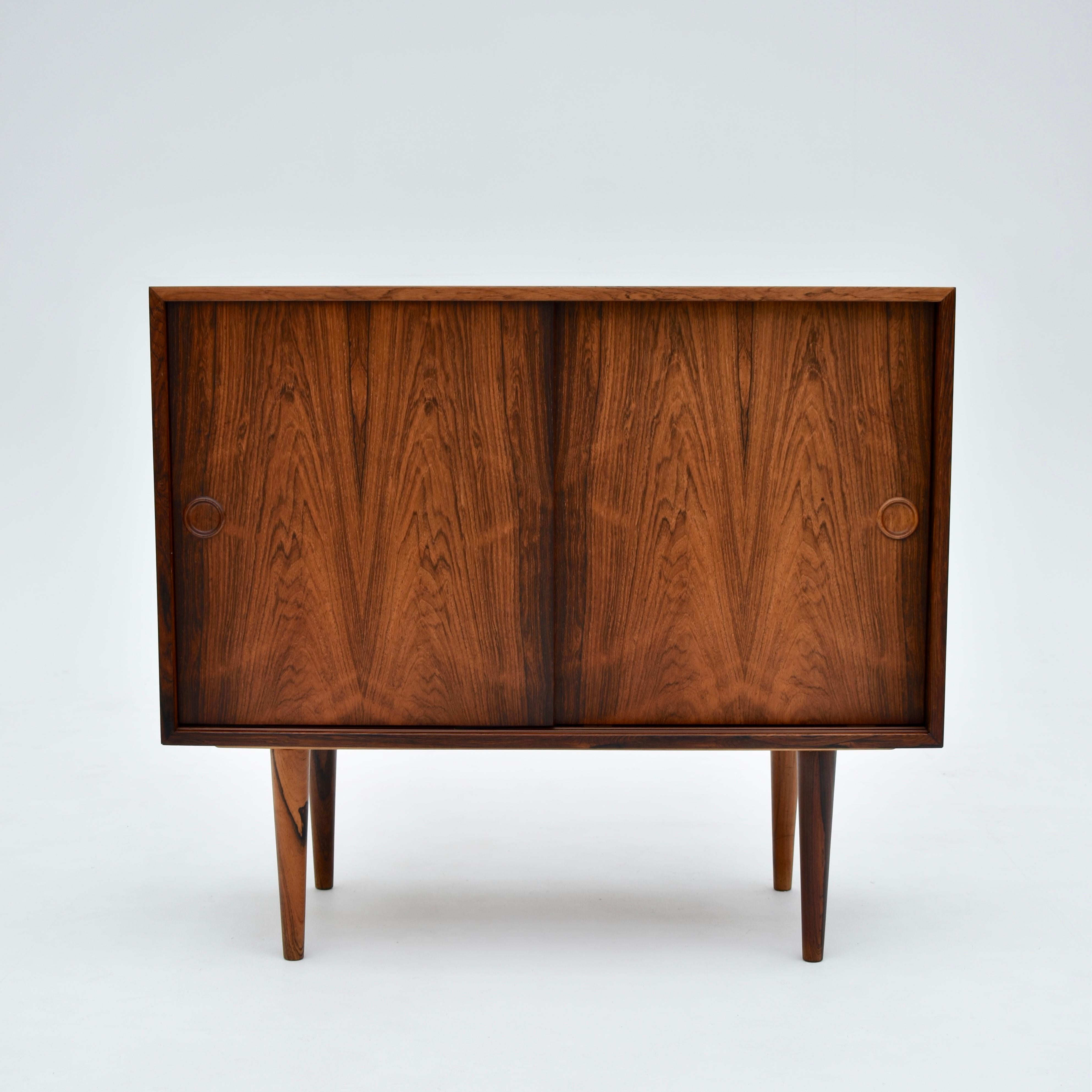 Mid-20th Century Kai Kristiansen Model 41 Brazilian Rosewood Cabinet for Feldballes Møbelfabrik