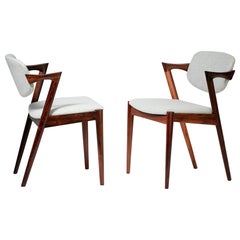 Chaises de salle à manger Kai Kristiansen modèle 42, bois de rose