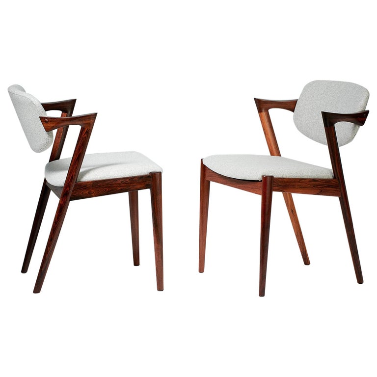 Kai Kristiansen Model 42 Dining Chairs, Rosewood For Sale at 1stDibs