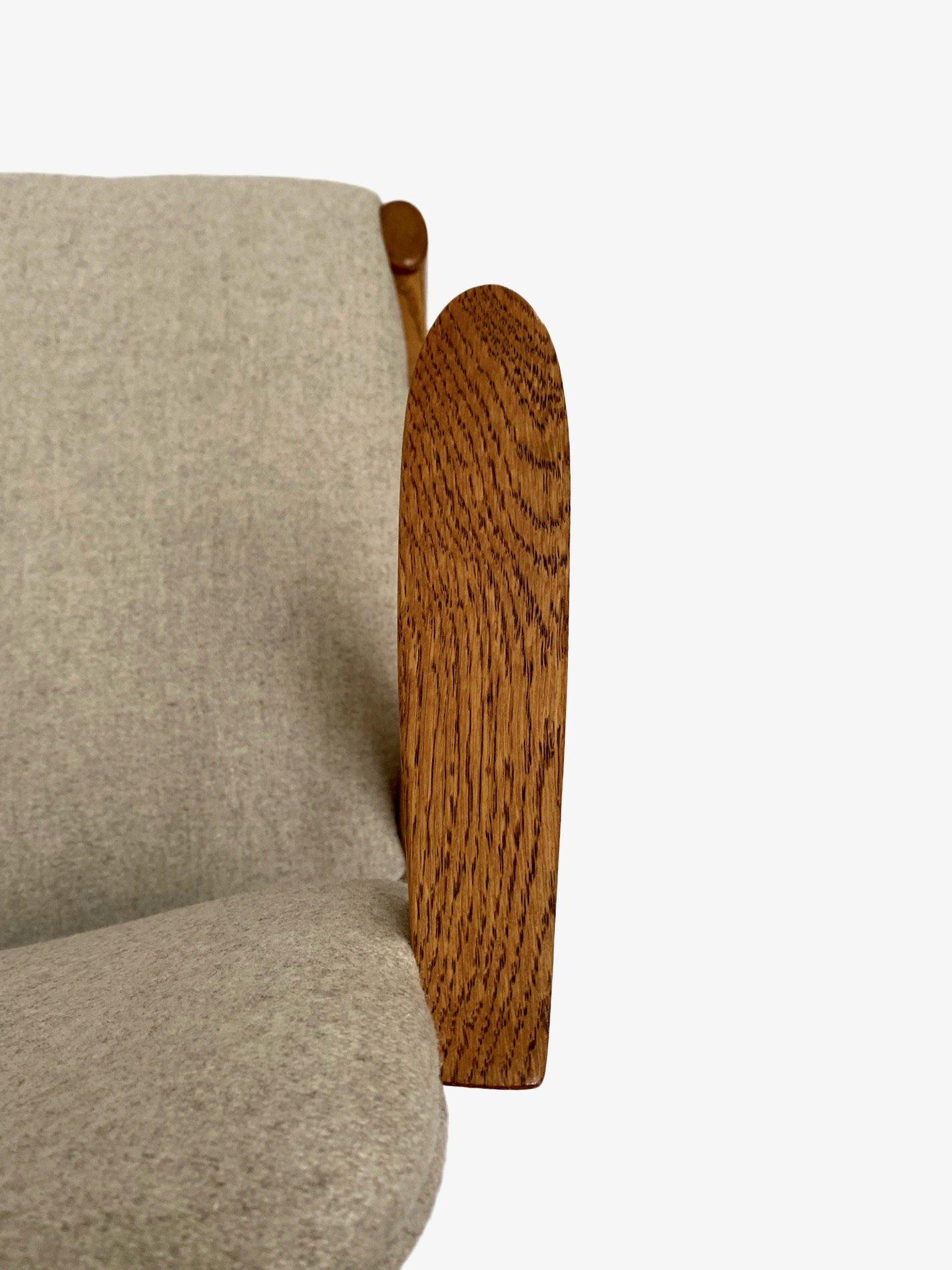 Kai Kristiansen Model 42 Oak and Cream Wool Dining Chair 8
