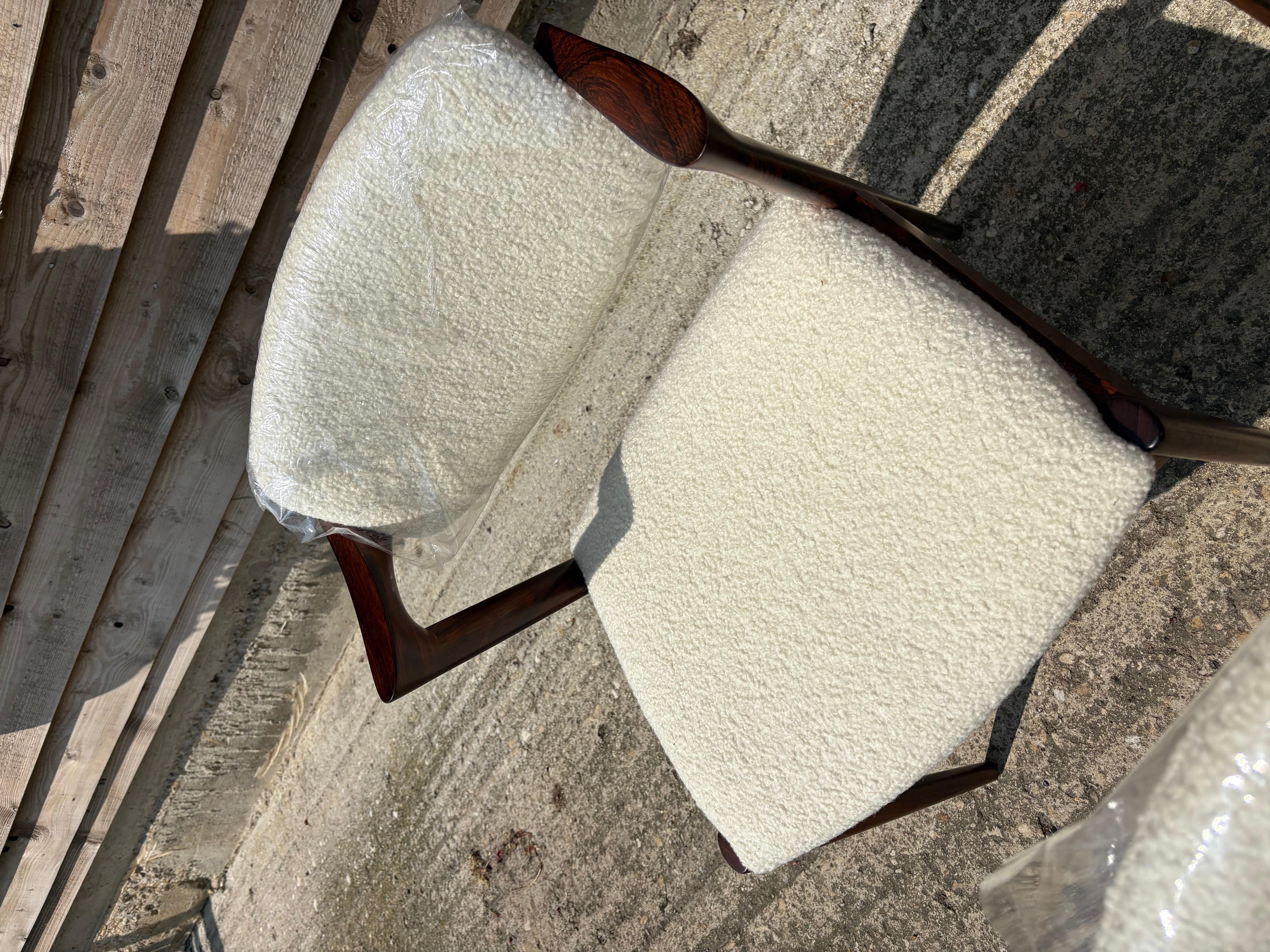 Kai Kristiansen Modello 42 Rivestito in Boucle di Cashmere in vendita 4