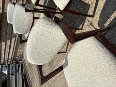 Kai Kristiansen Model 42 Re-upholstered in Cashmere Boucle