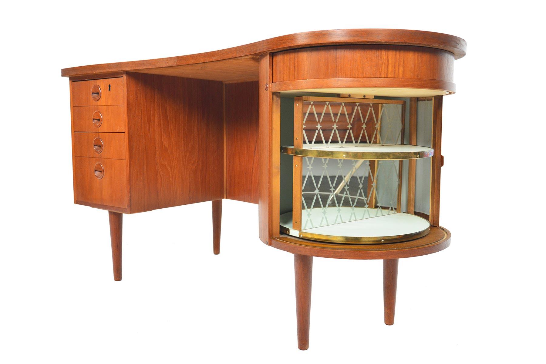 20th Century Kai Kristiansen Model 54 Writing Desk in Teak