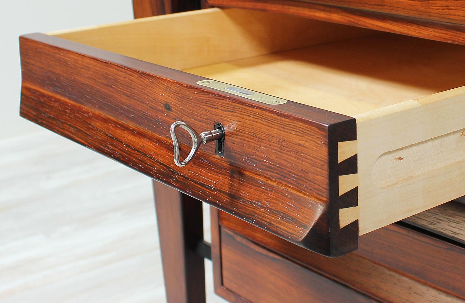 Kai Kristiansen Model-70 Rosewood Desk for Feldballes Møbelfabrik 7
