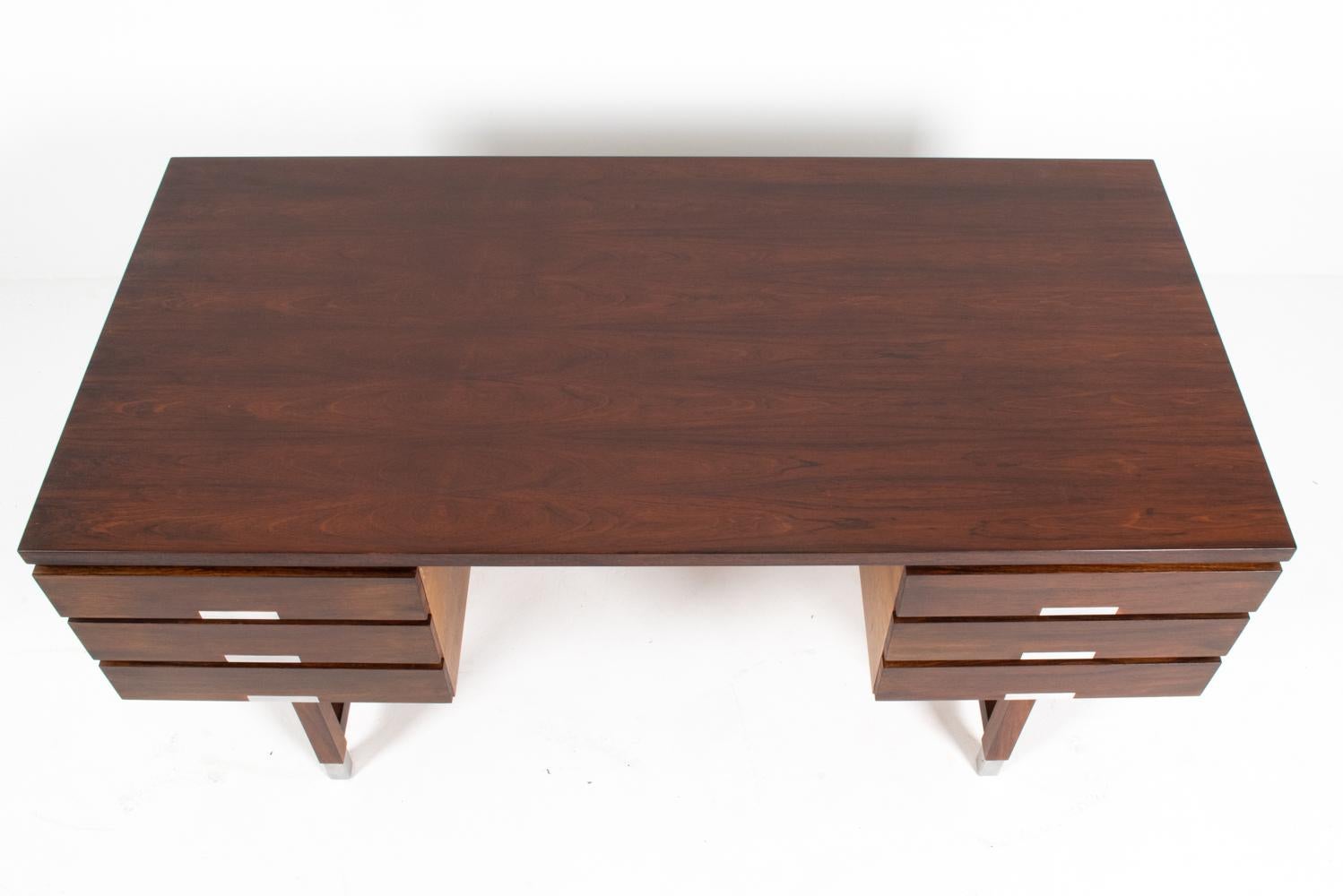 20th Century Kai Kristiansen Model EP 401 Rosewood Executive Desk for Feldballes For Sale