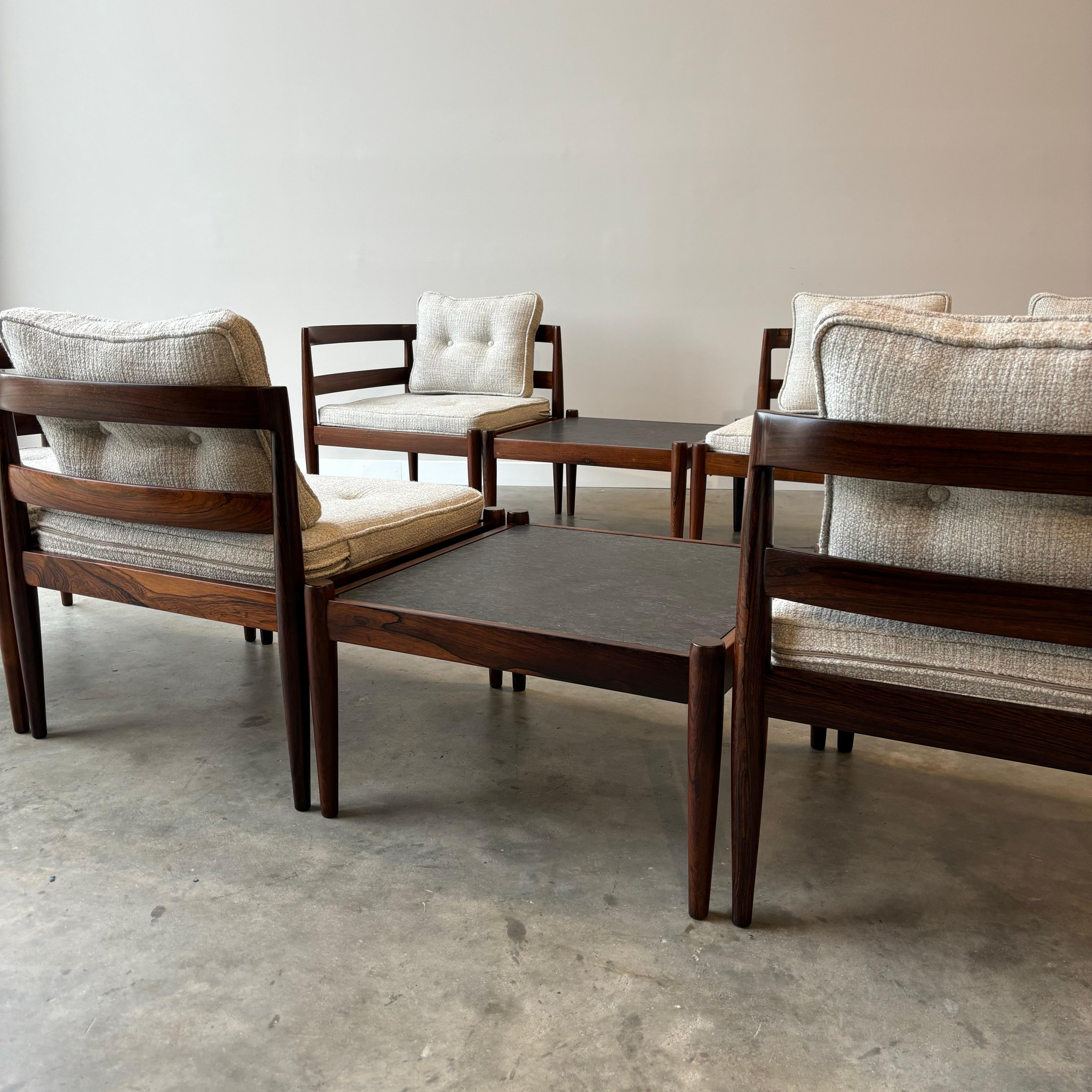 Mid-Century Modern Kai Kristiansen Model Universe Modular Seating Group, Magnus Olesen, 1960s