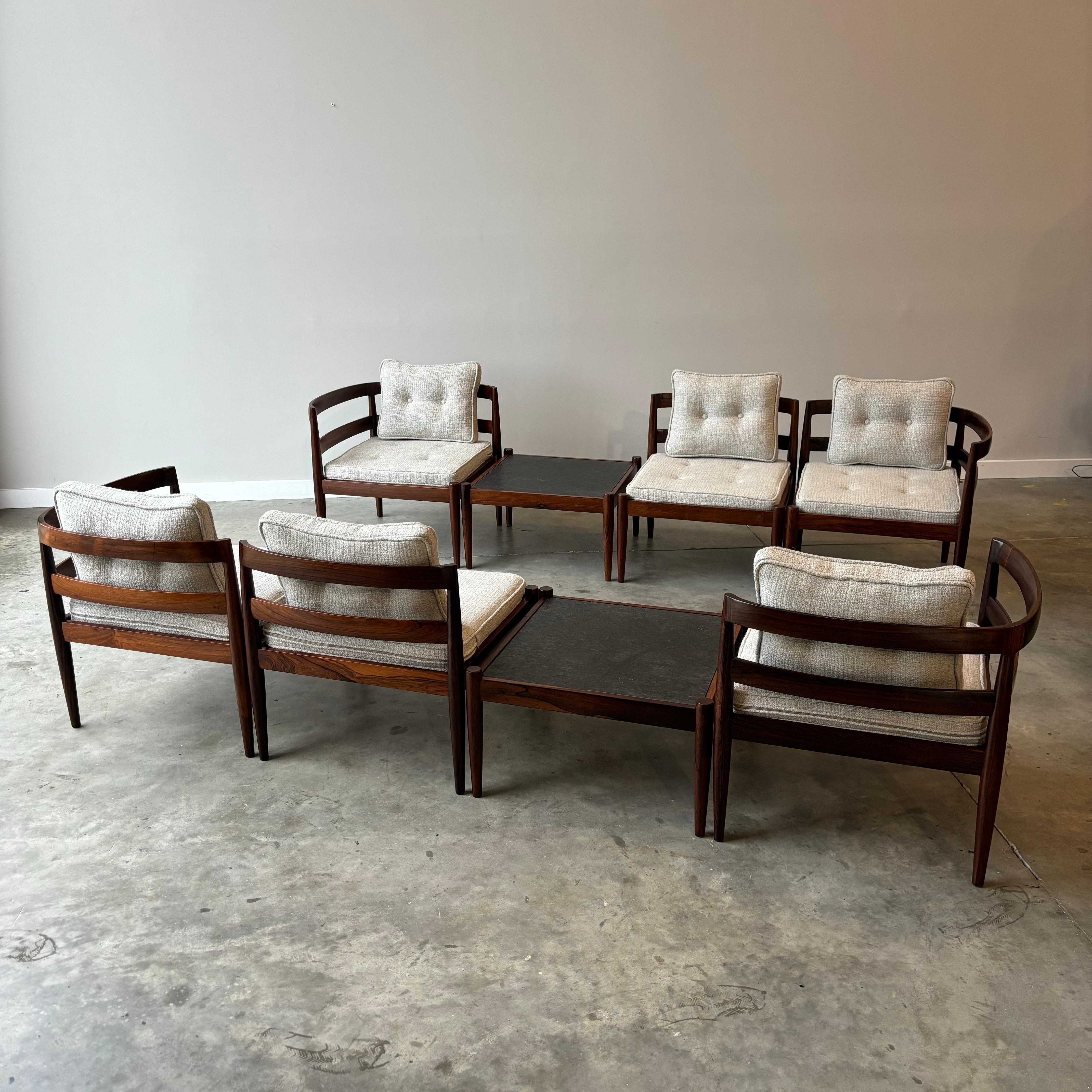 20th Century Kai Kristiansen Model Universe Modular Seating Group, Magnus Olesen, 1960s