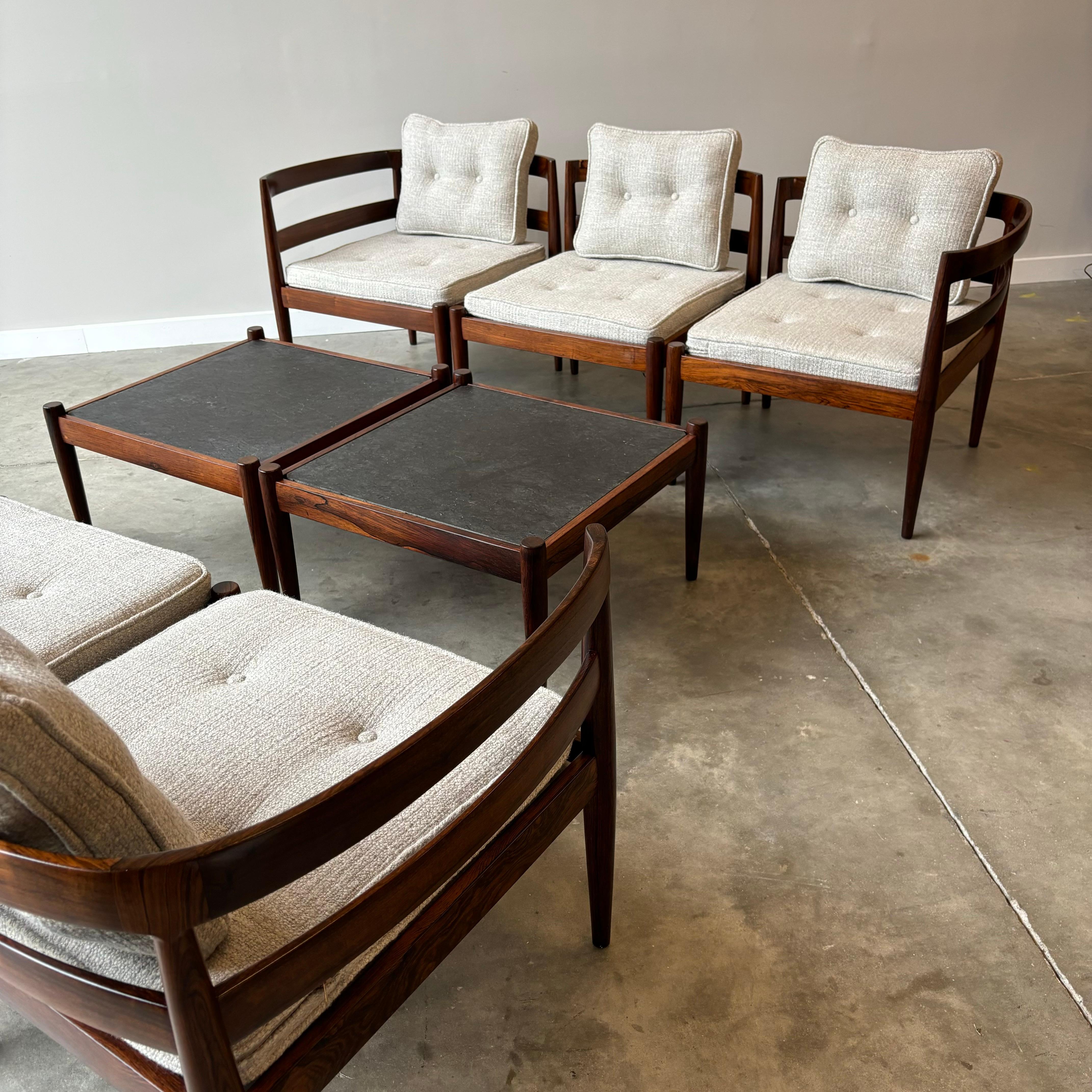 Upholstery Kai Kristiansen Model Universe Modular Seating Group, Magnus Olesen, 1960s