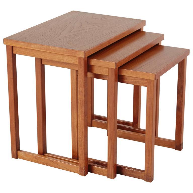 Danish Kai Kristiansen Nesting Tables For Sale