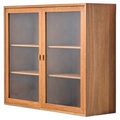 Kai Kristiansen Oak and Glass Display Cabinet for FM Møbler, Denmark, c.1960
