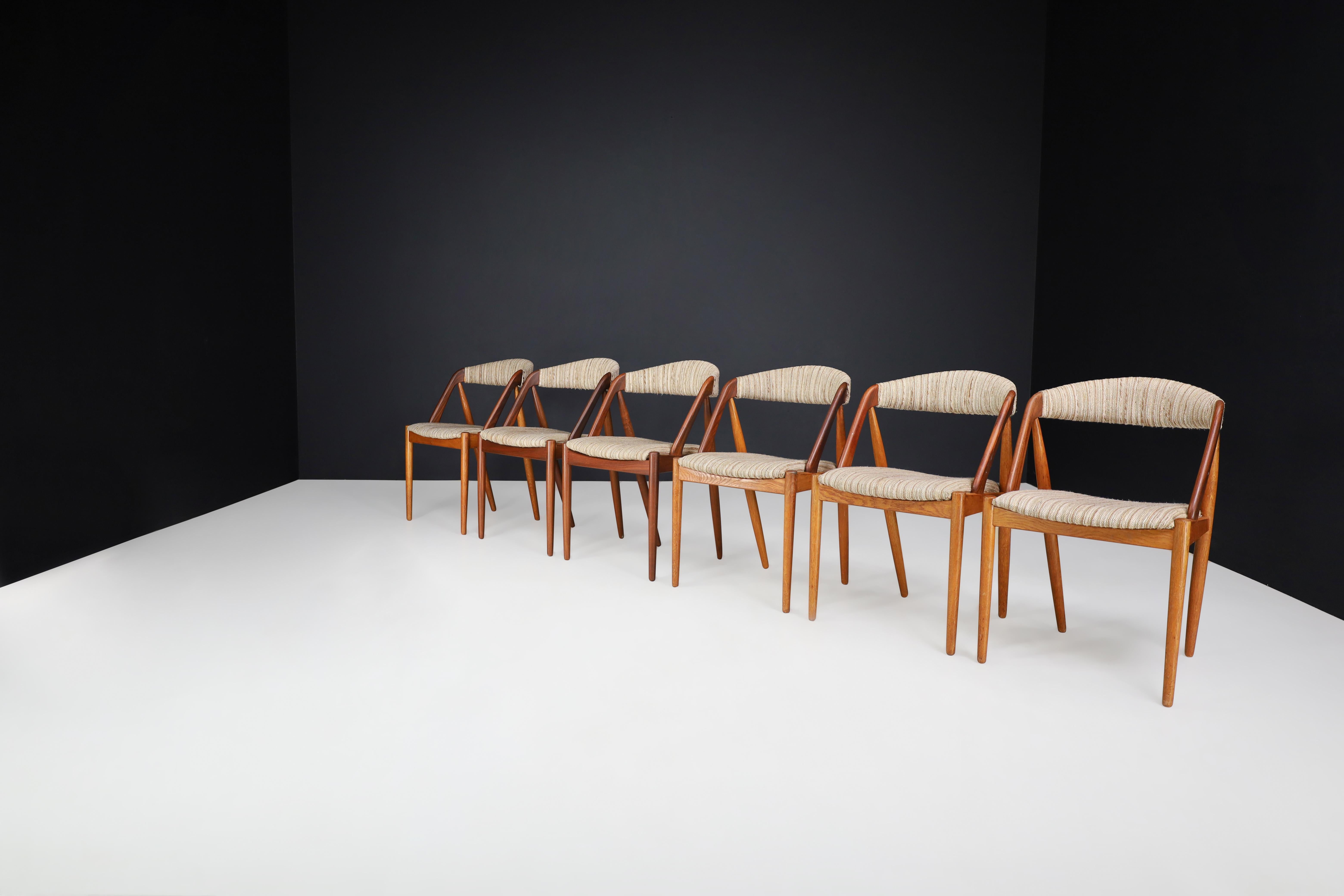 Kai Kristiansen Oak Dining Chairs, Denmark 1960s  In Good Condition In Almelo, NL