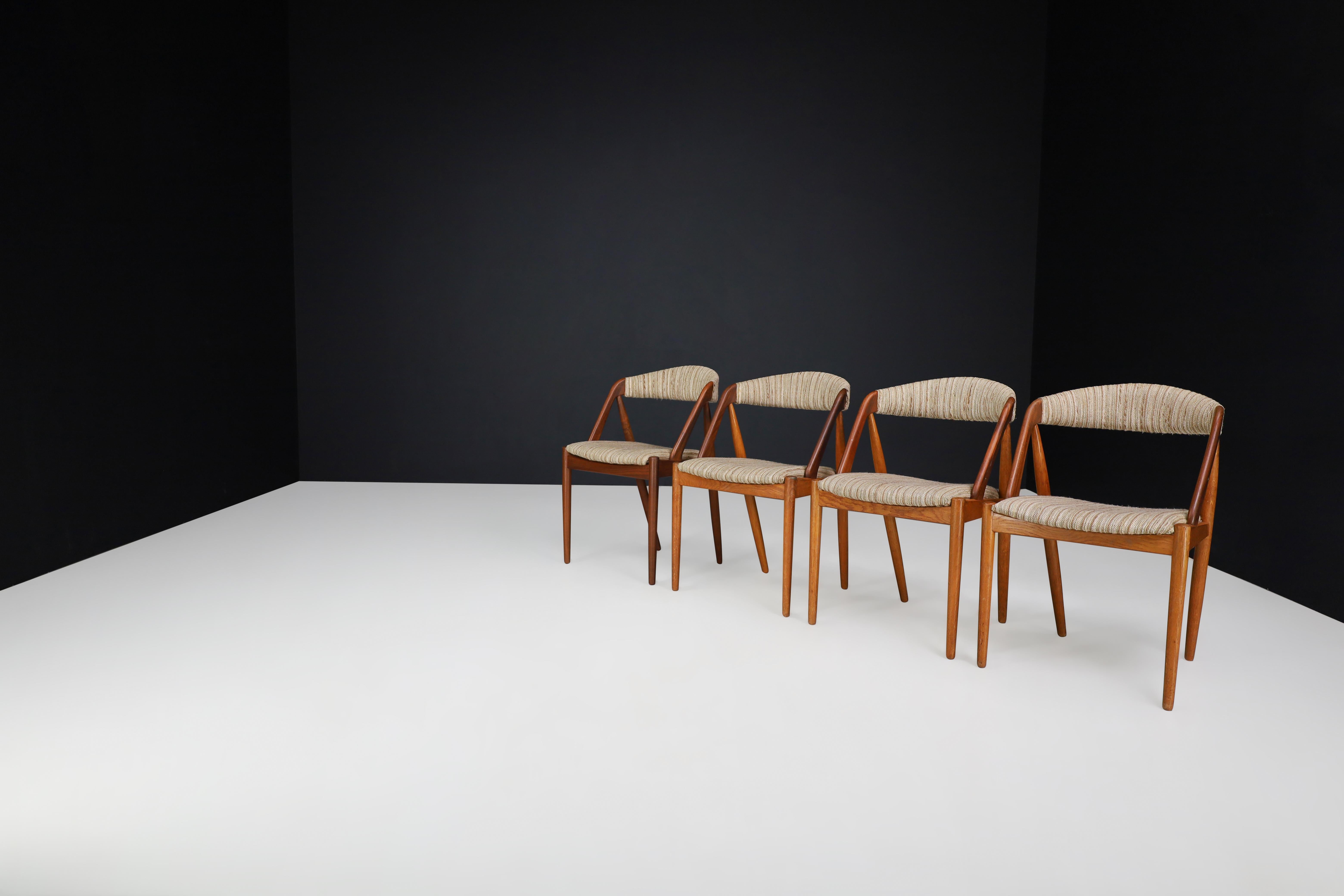 Mid-20th Century Kai Kristiansen Oak Dining Chairs, Denmark 1960s 