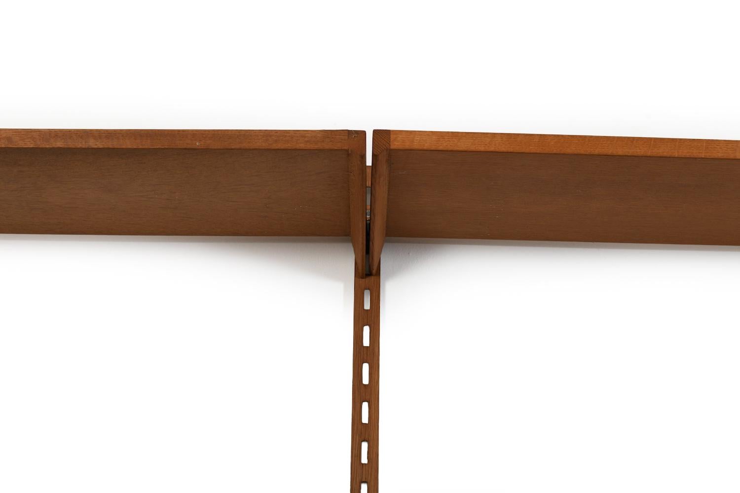 Metallo Kai Kristiansen Oak Shelf System 1960s in vendita