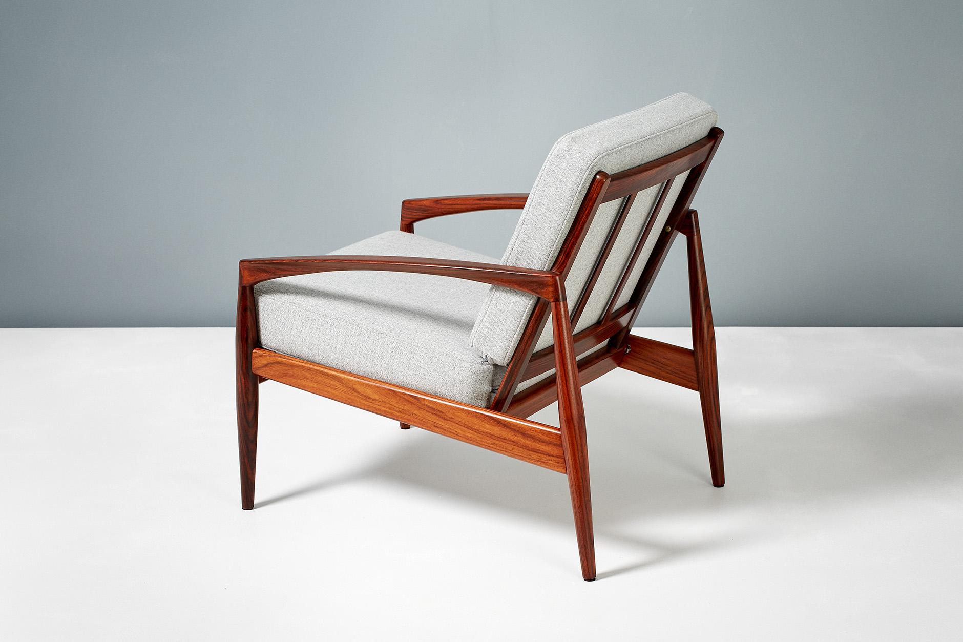 Kai Kristiansen Pair of Rosewood Paper Knife Lounge Chairs, 1950s In Excellent Condition For Sale In London, GB