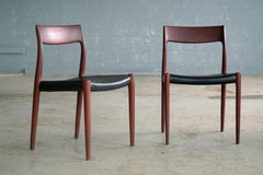 Kai Kristiansen Pair of Teak Dining or Side Chairs for K.S. Mobler, Denmark
