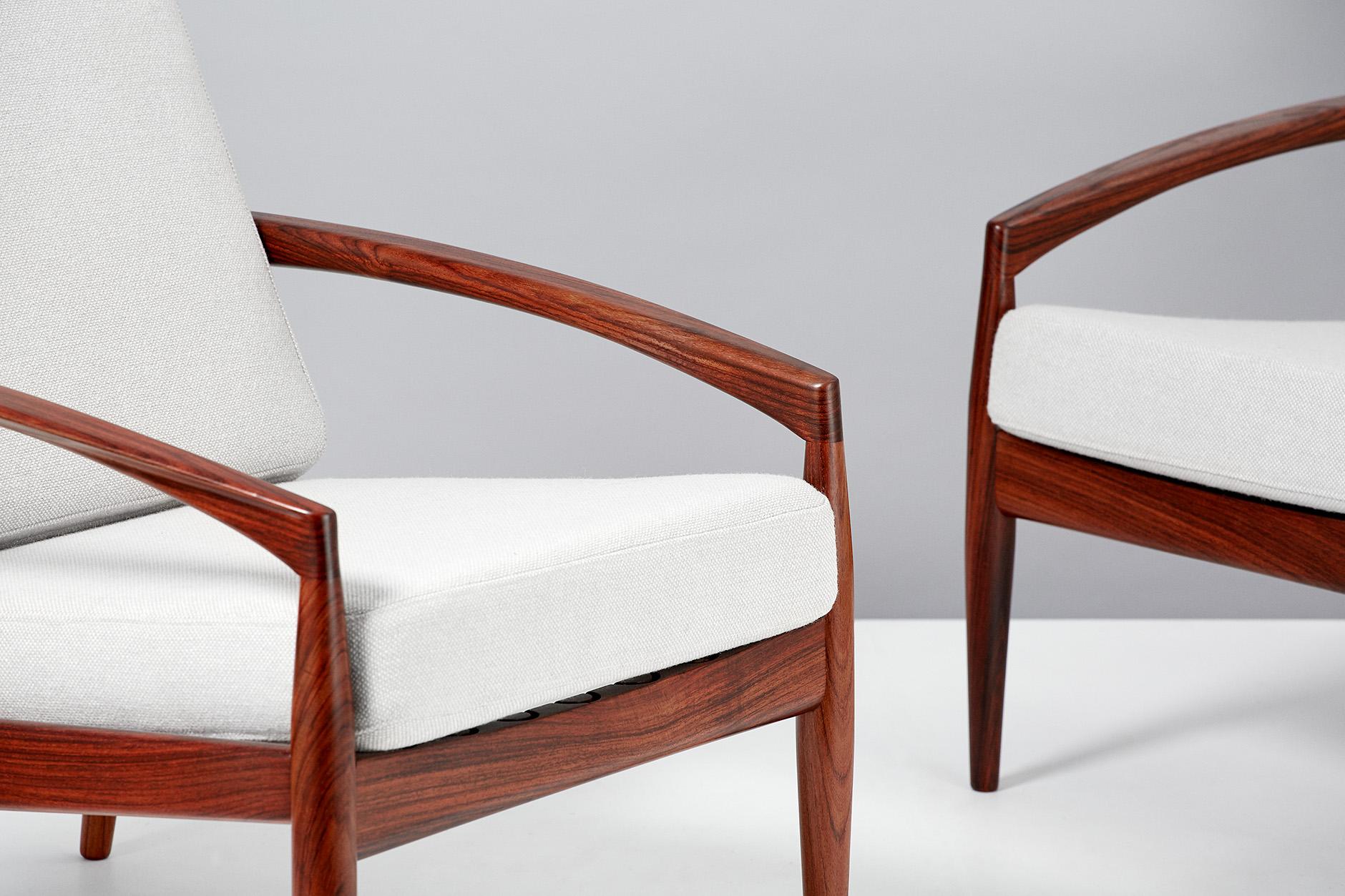 Danish Kai Kristiansen Paper Knife Lounge Chairs For Sale