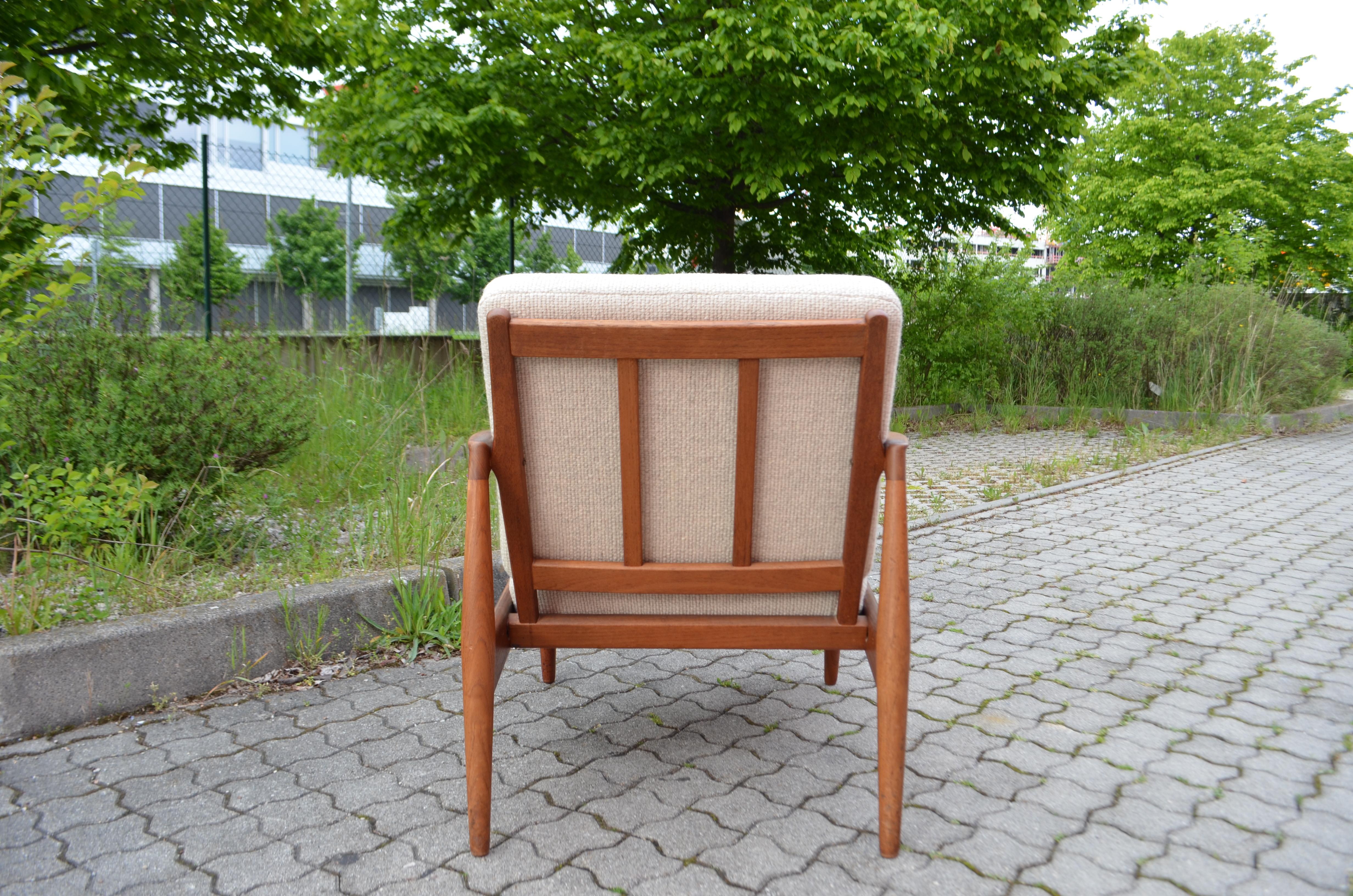 Kai Kristiansen Paper Knife Teak Easy Chair for Magnus Olesen Set of 2 For Sale 4
