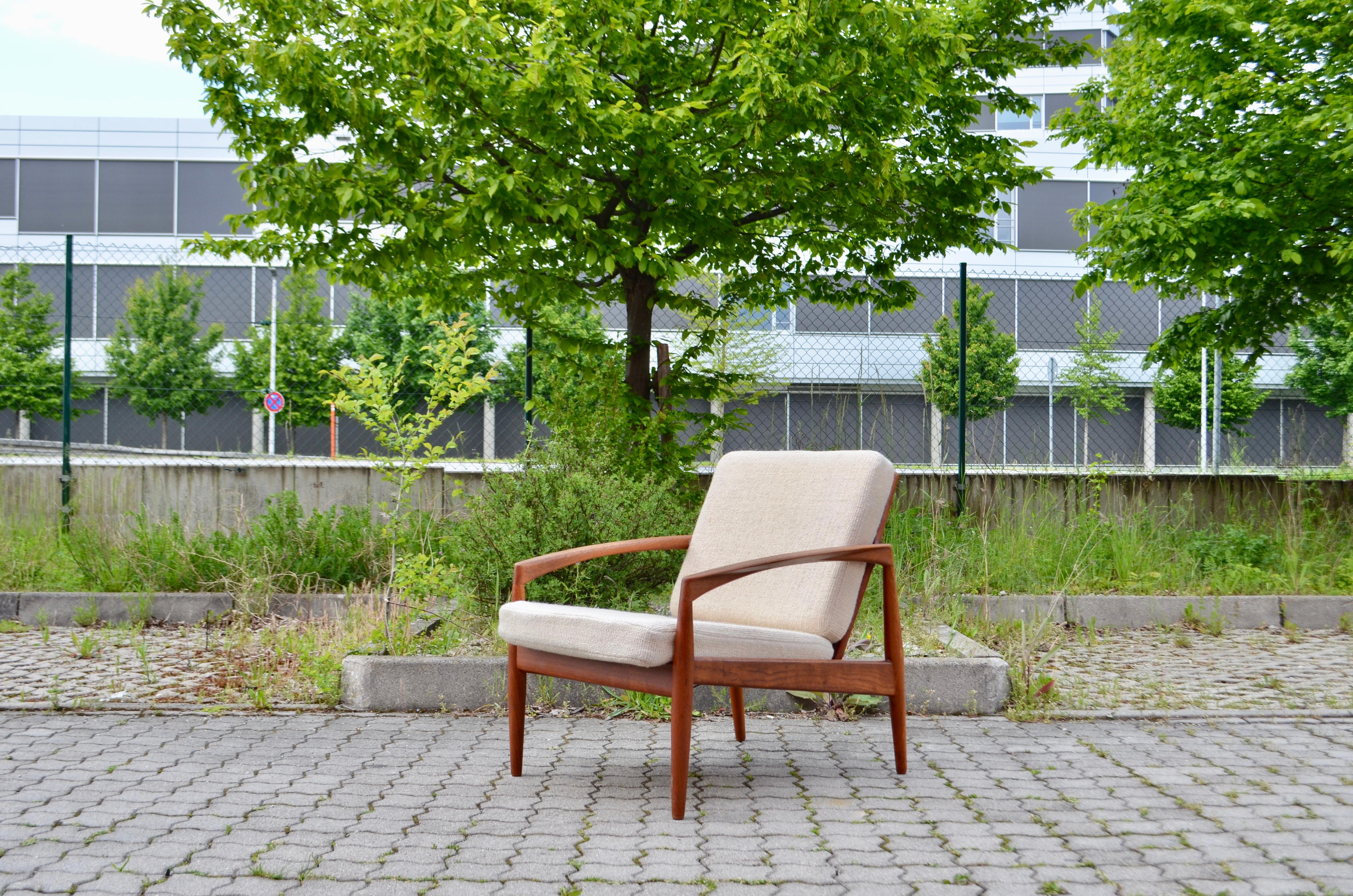 Mid-20th Century Kai Kristiansen Paper Knife Teak Easy Chair for Magnus Olesen Set of 2