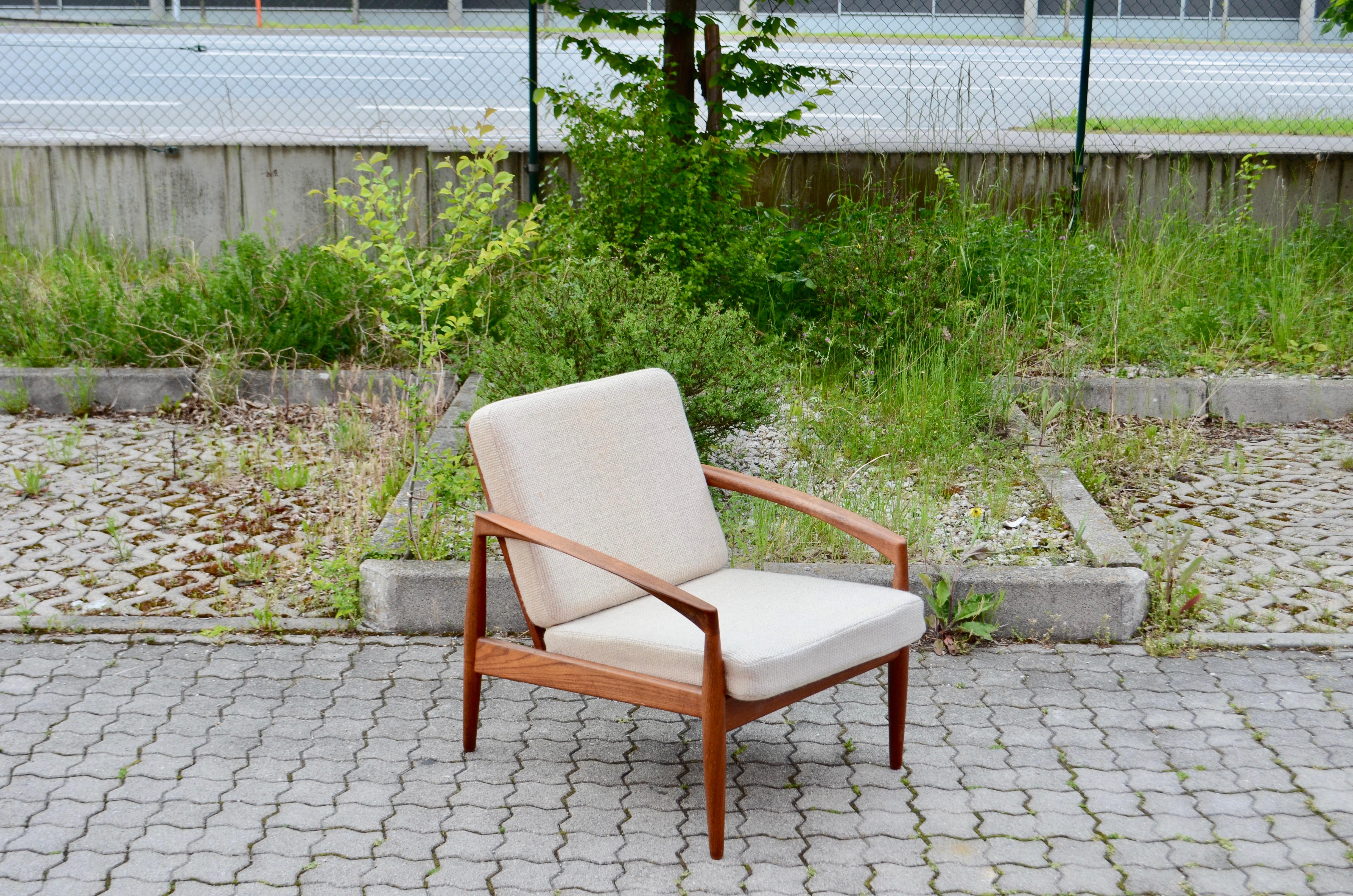 Kai Kristiansen Paper Knife Teak Easy Chair for Magnus Olesen Set of 2 For Sale 2
