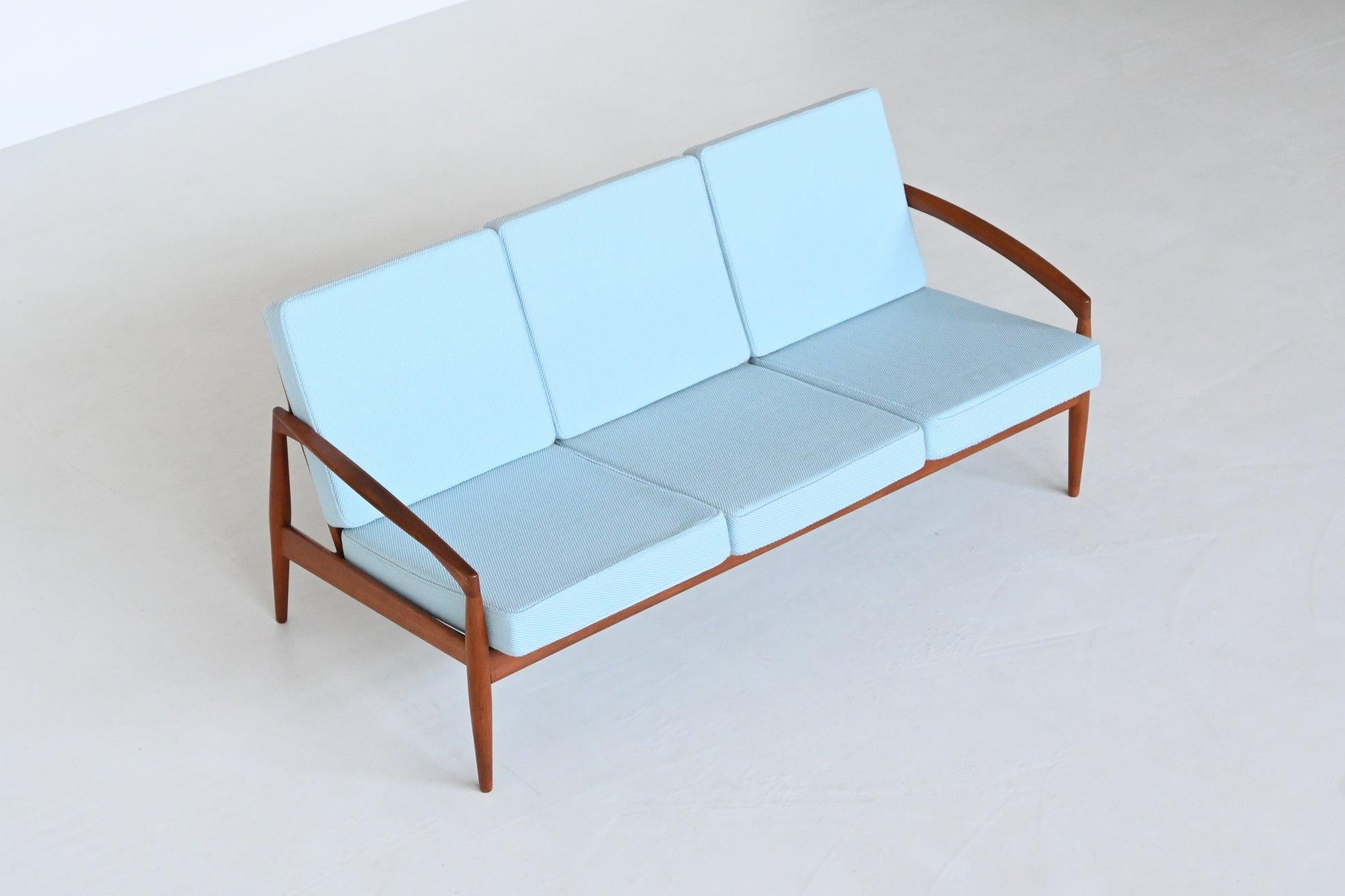 Kai Kristiansen Papiermesser Dreisitzer-Sofa Magnus Olesen Dänemark 1956 (Moderne der Mitte des Jahrhunderts) im Angebot