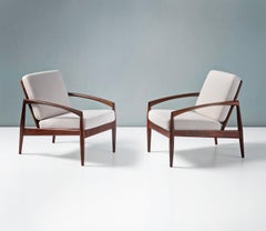 Kai Kristiansen Paper Knife Chaises longues en bois de rose des années 1950