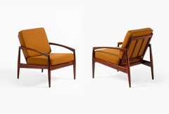 Kai Kristiansen Paper Knife Vintage 1950s Rosewood Lounge Chairs