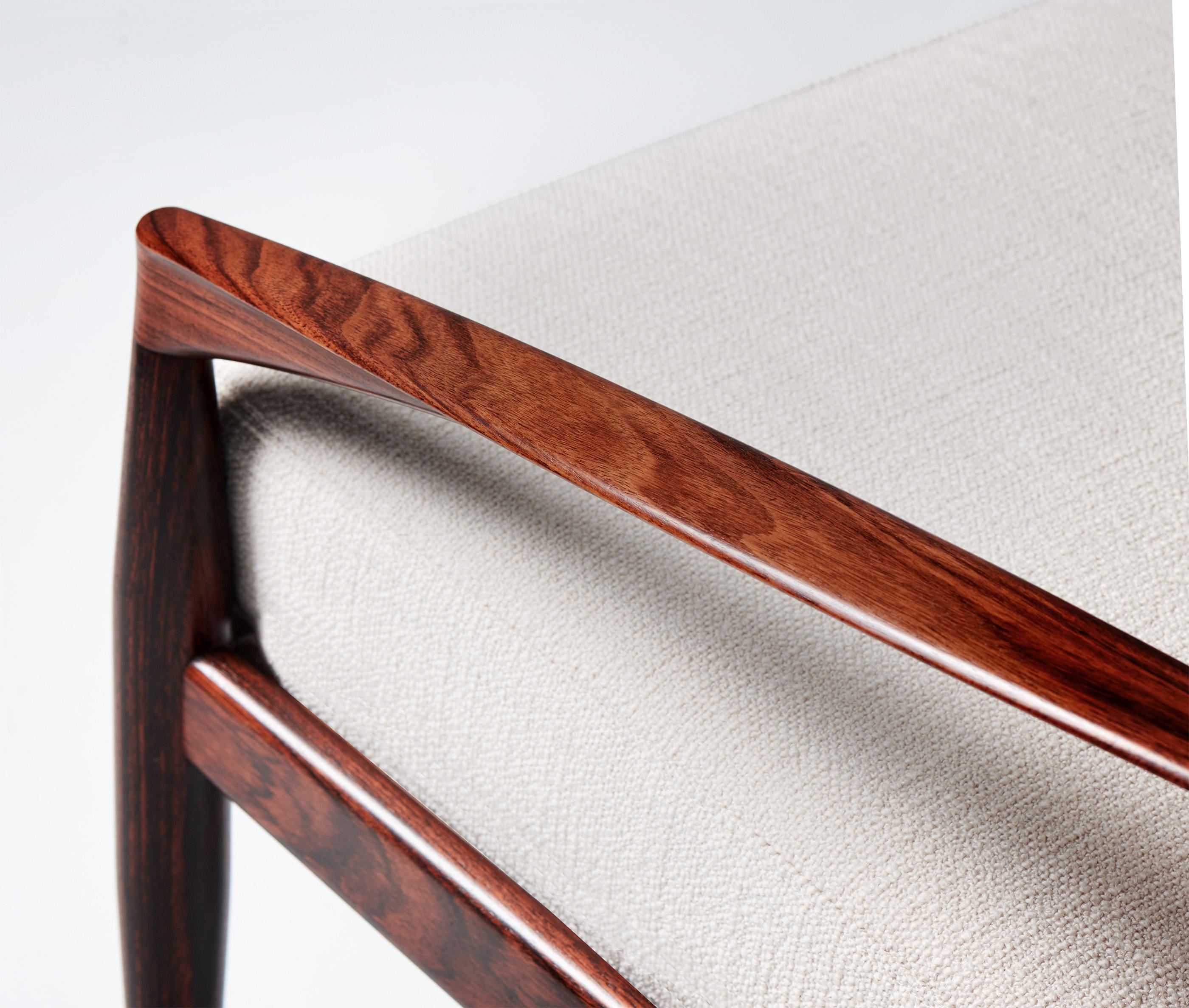 Mid-20th Century Kai Kristiansen Paper Knife Vintage 1950s Rosewood Lounge Chairs For Sale