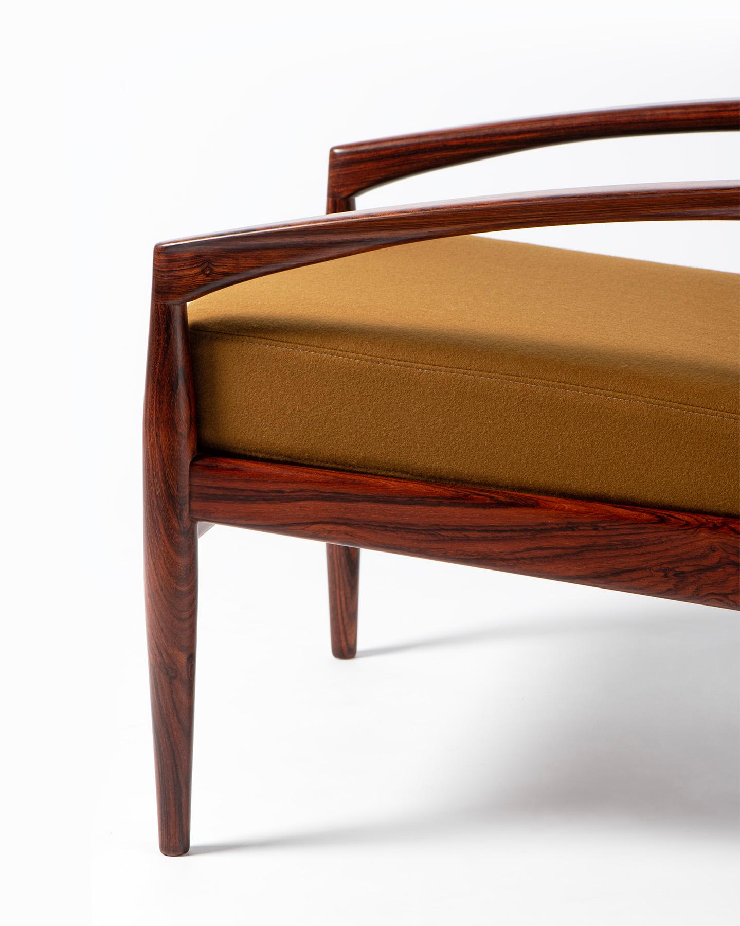 Kai Kristiansen Paper Knife Chaises longues en bois de rose des années 1950 en vente 2