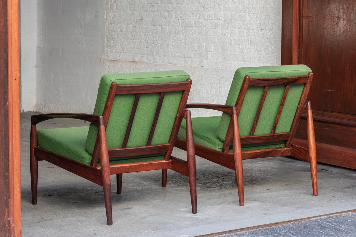 Kai Kristiansen 'Paperknife' Easy Chairs, aka ‘model 121’, Denmark, 1955 In Good Condition In Antwerpen, BE