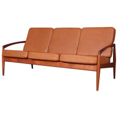 Kai Kristiansen Paperknife Three-Seat Sofa, Teak