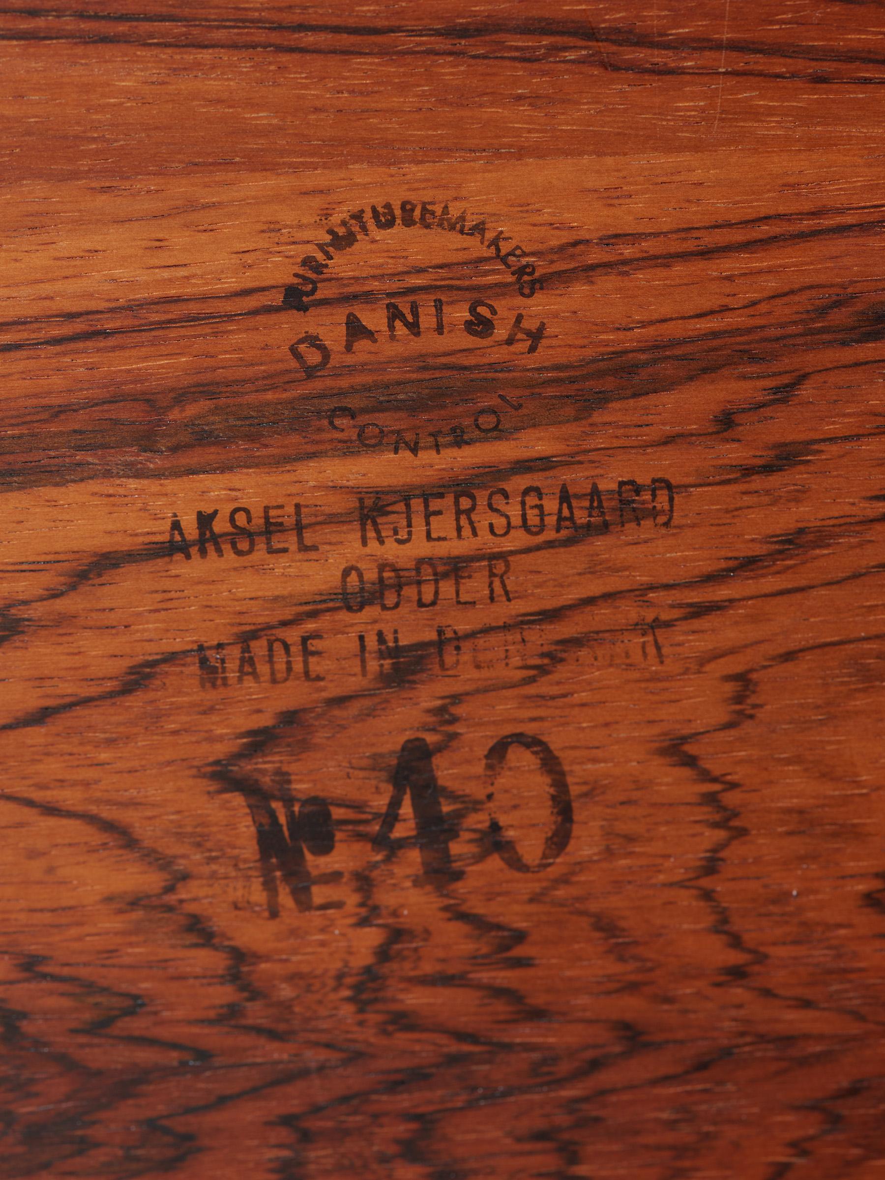 Tocador danés de palisandro de los años 60 Kai Kristiansen en venta 2