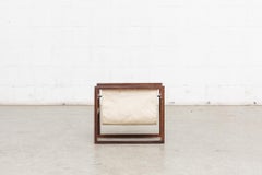 Kai Kristiansen Rosewood and Canvas Magazine Rack