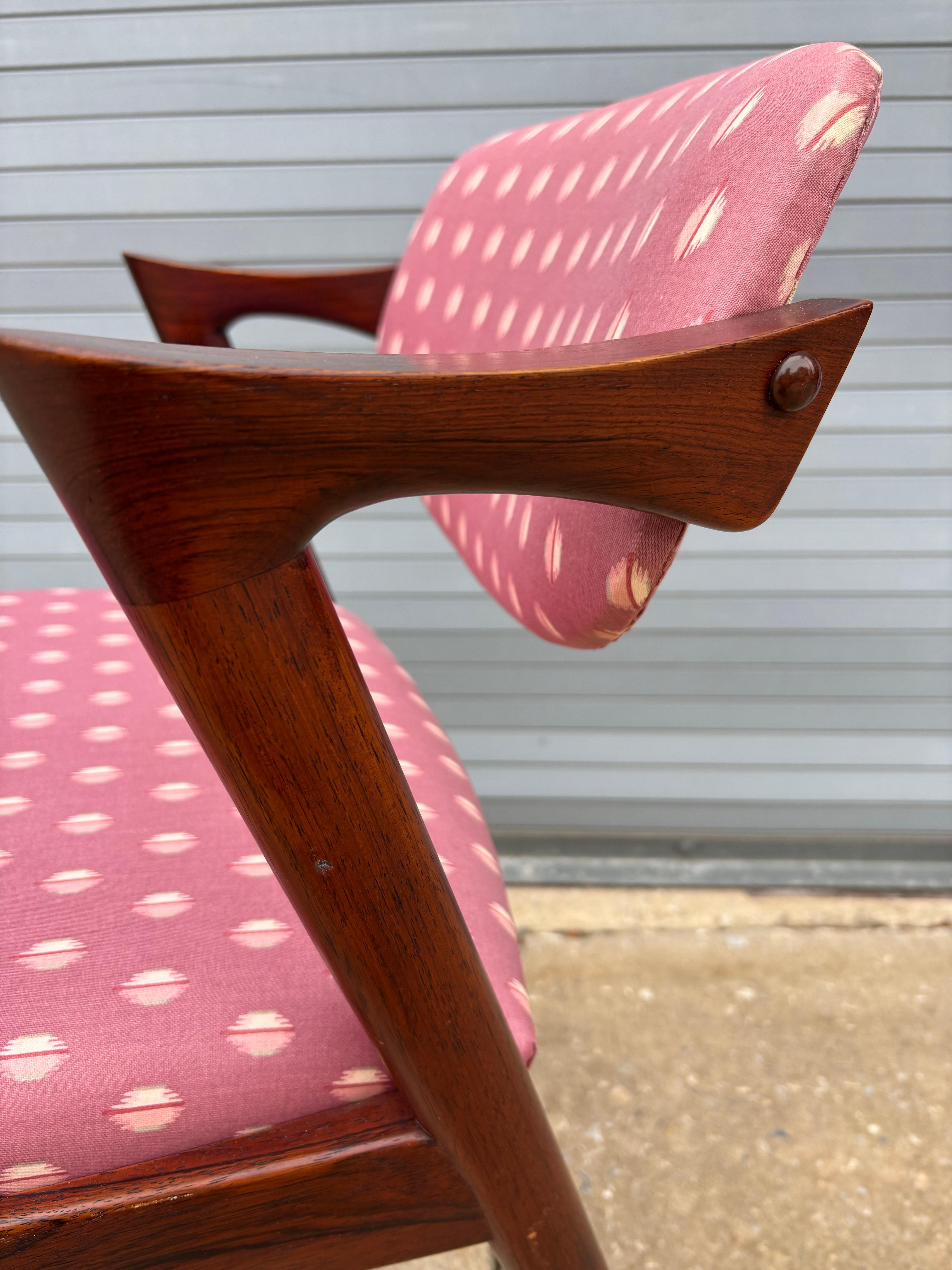 Scandinavian Modern Kai Kristiansen Rosewood Armchair Model 42 For Sale