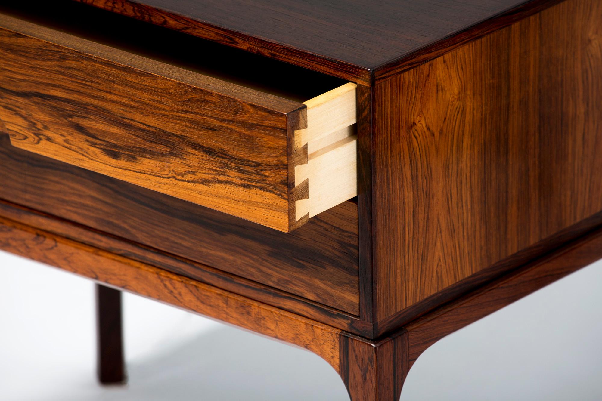 rosewood bedside tables