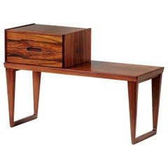 Banc et ensemble de tiroirs en bois de rose de Kai Kristiansen:: circa 1960