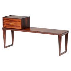 Kai Kristiansen Rosenholz-Bank und Schubladen-Set, um 1960