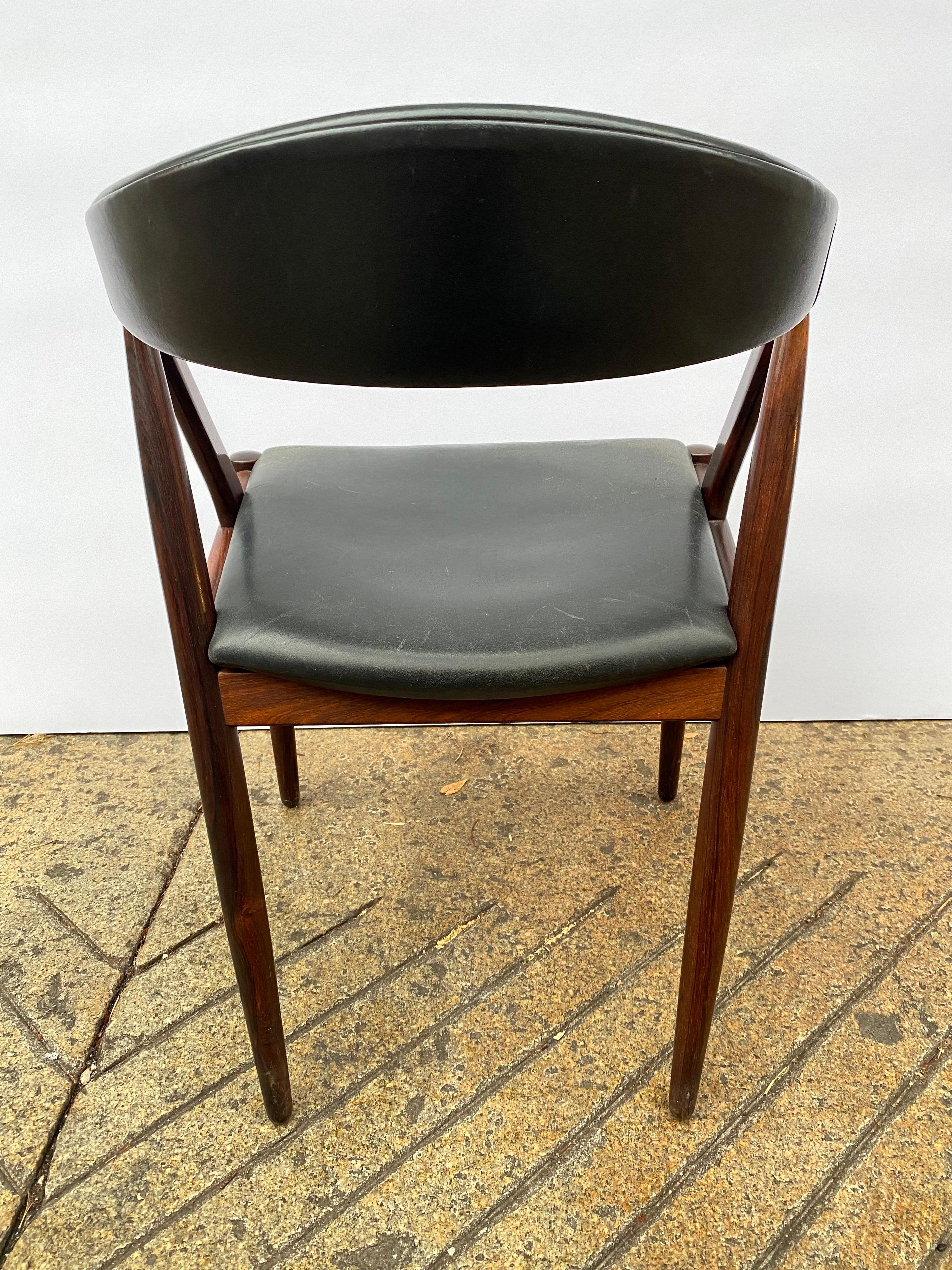 Kai Kristiansen Rosewood Chair Model 31 In Good Condition In Philadelphia, PA