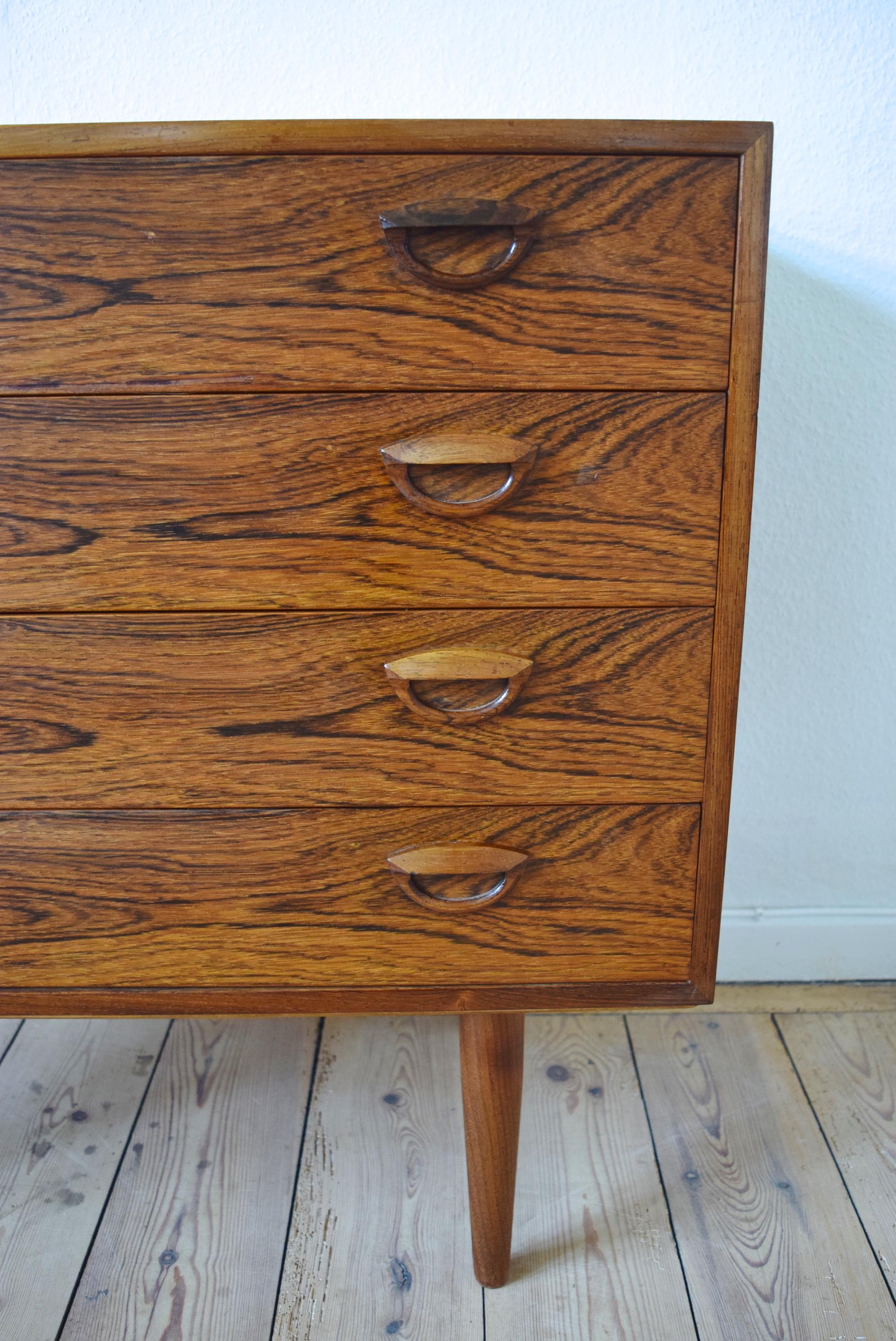 Mid-Century Modern Kai Kristiansen Rosewood Chest of Drawers, 1960s For Sale