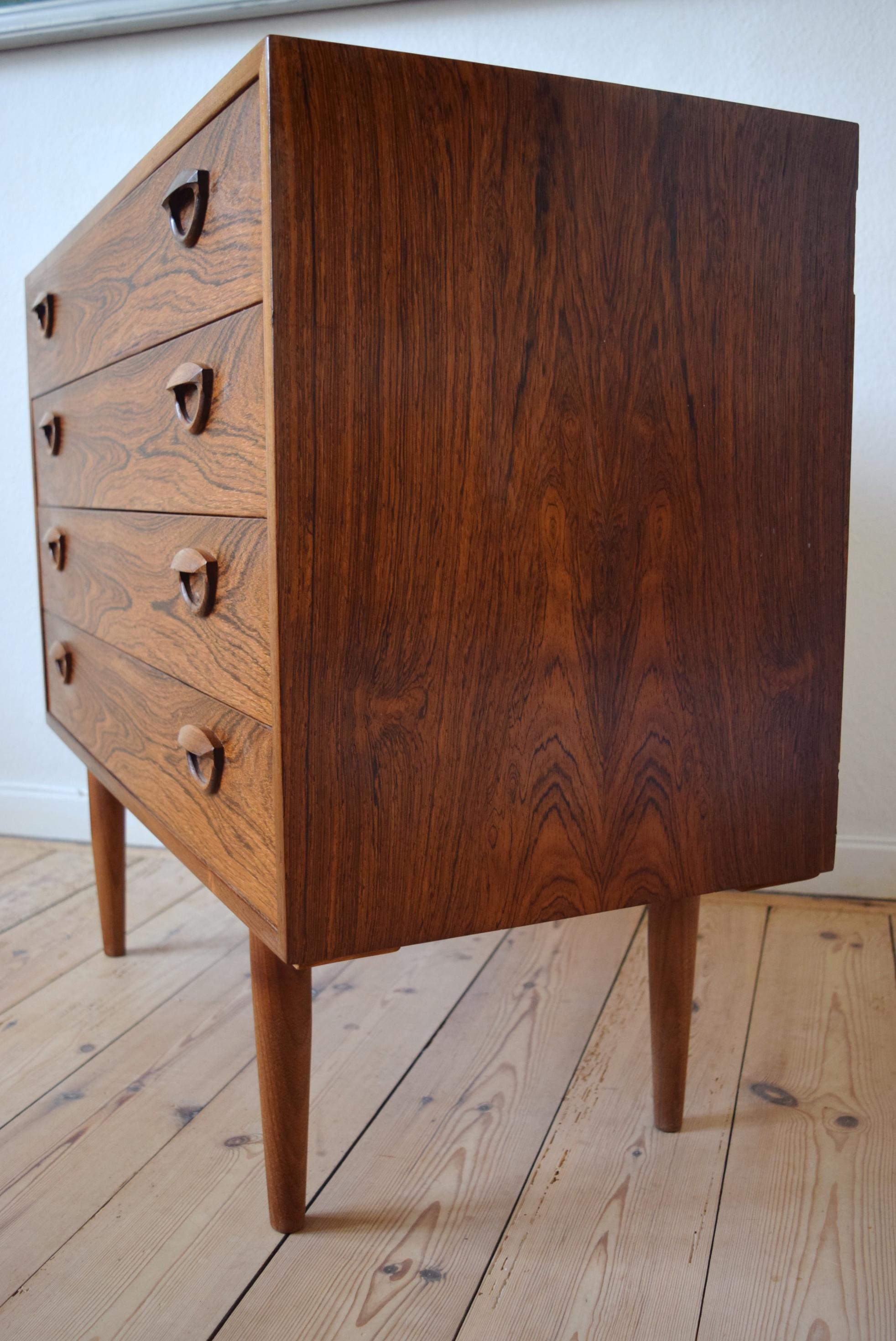Kai Kristiansen Rosewood Chest of Drawers, 1960s For Sale 2