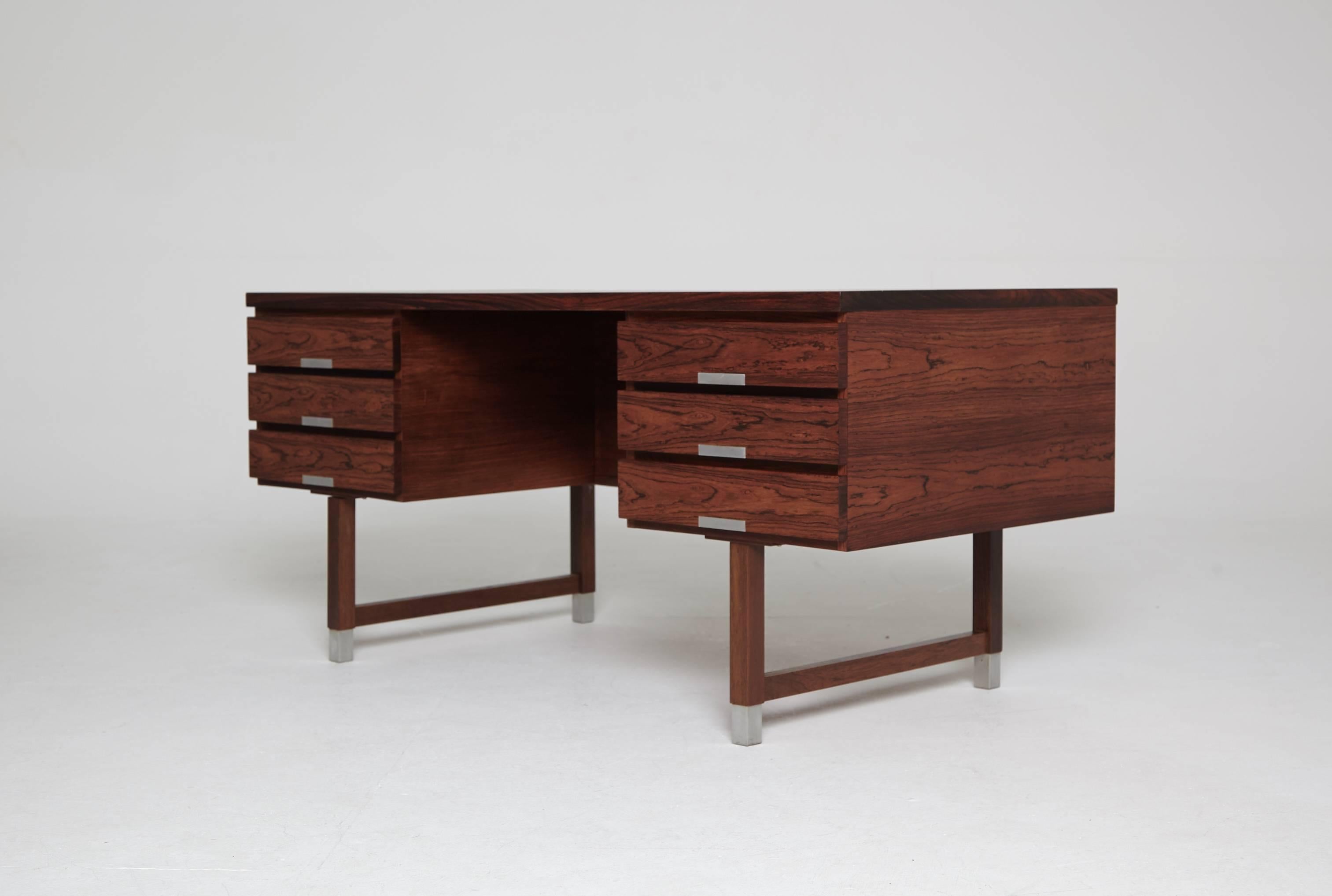 Mid-Century Modern Kai Kristiansen Rosewood Desk, 1960s, Denmark