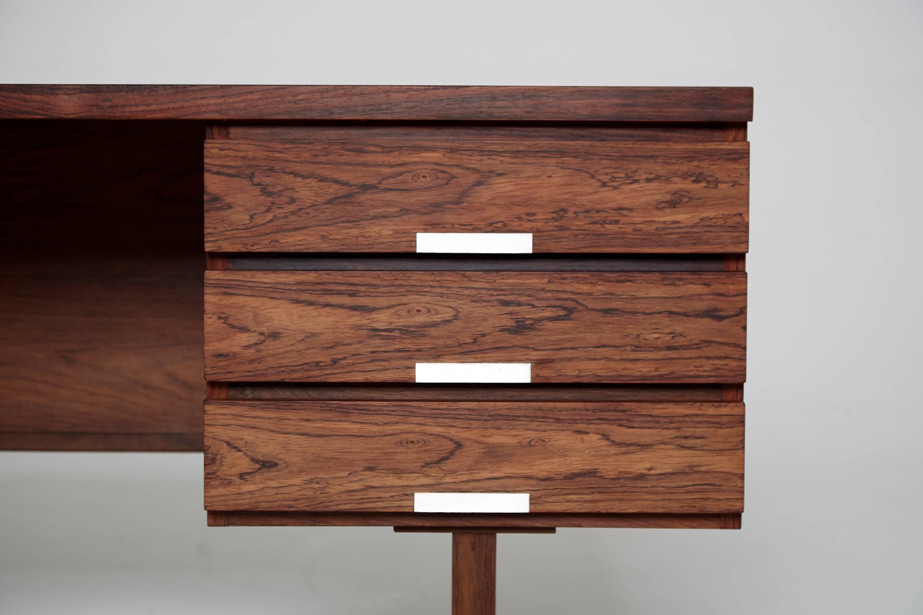 Kai Kristiansen Rosewood Desk, 1960s, Denmark In Good Condition In London, GB