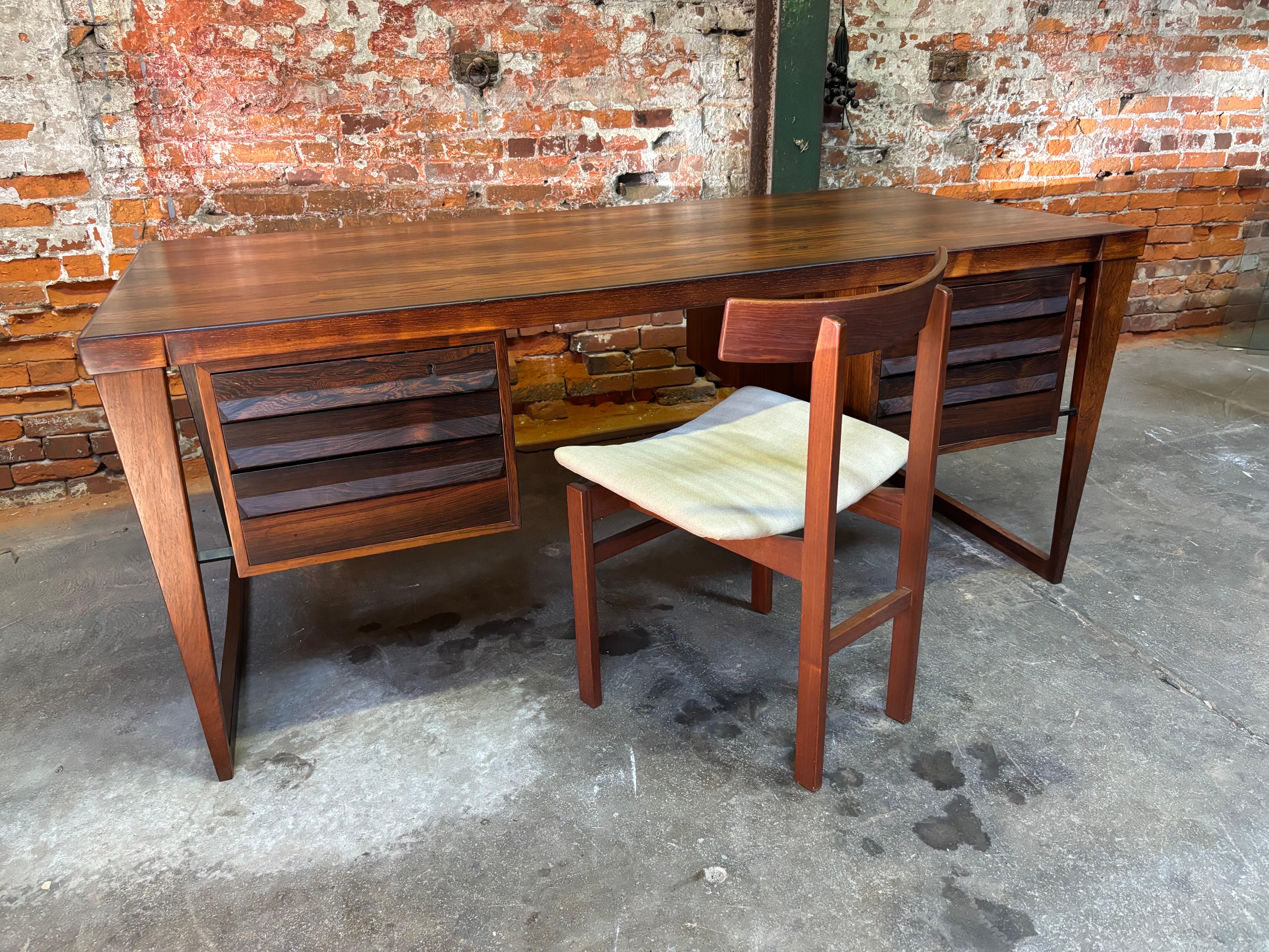Kai Kristiansen Rosewood Desk Model 70 9