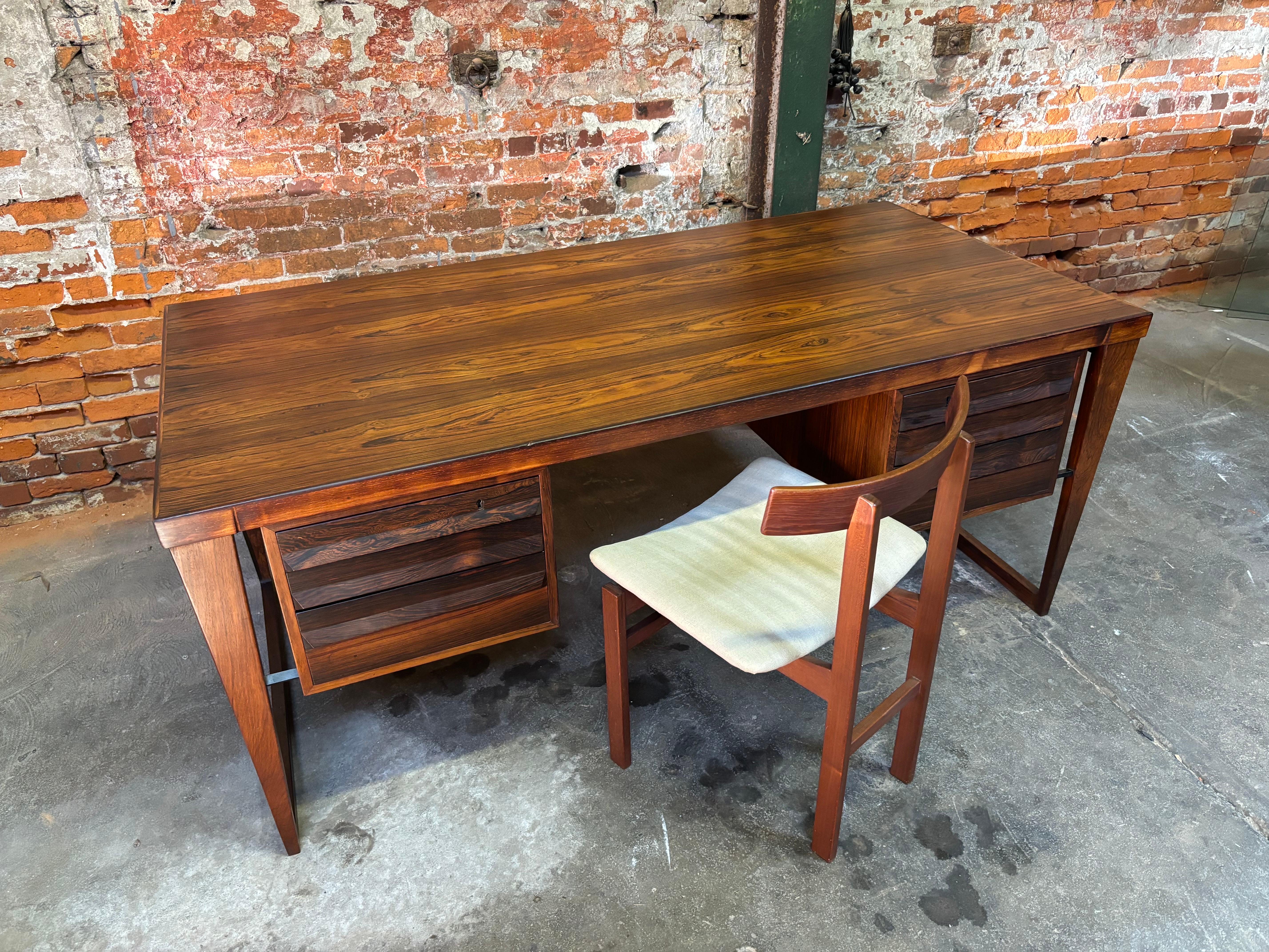 Kai Kristiansen Rosewood Desk Model 70 10