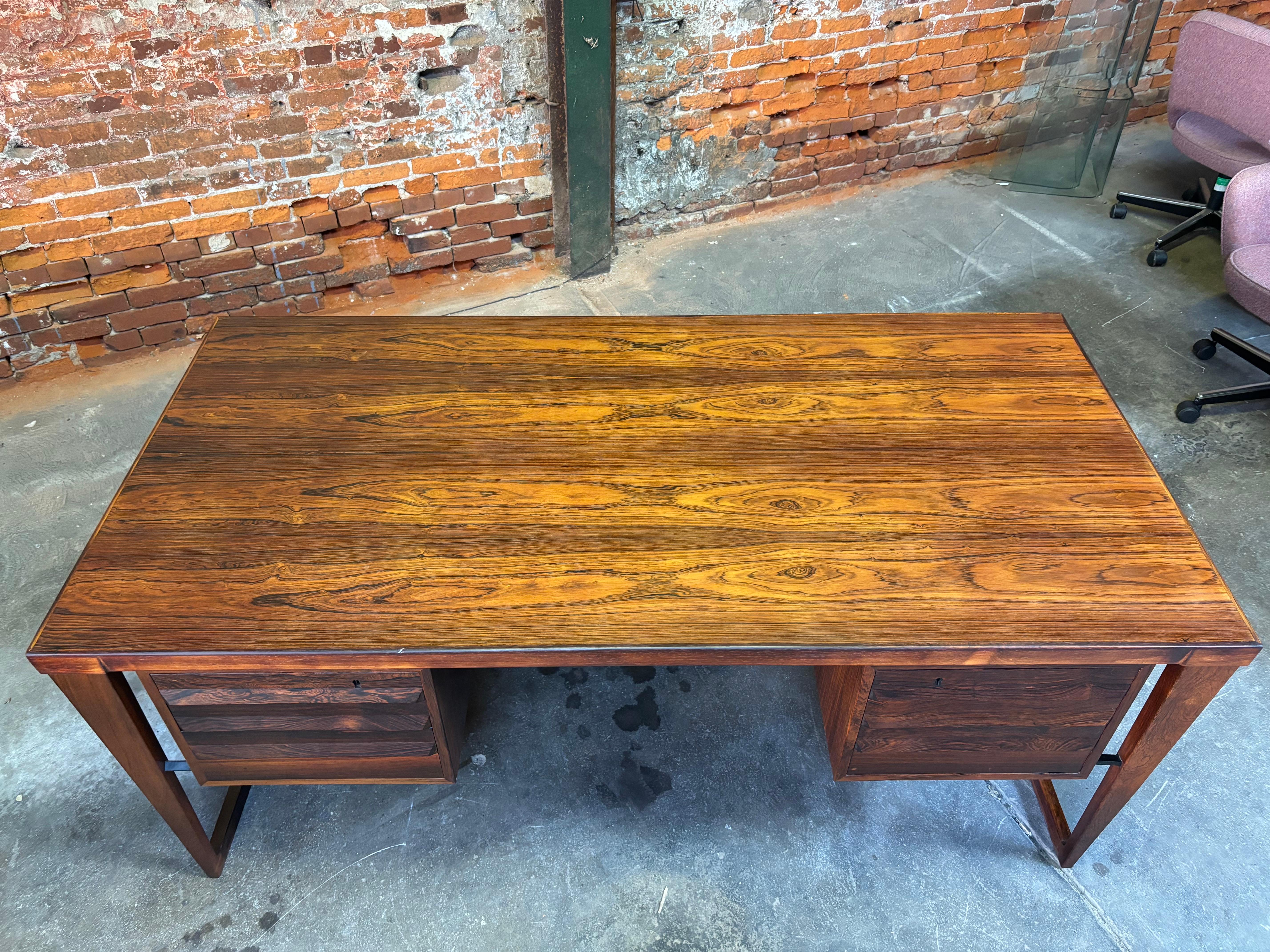 Mid-20th Century Kai Kristiansen Rosewood Desk Model 70